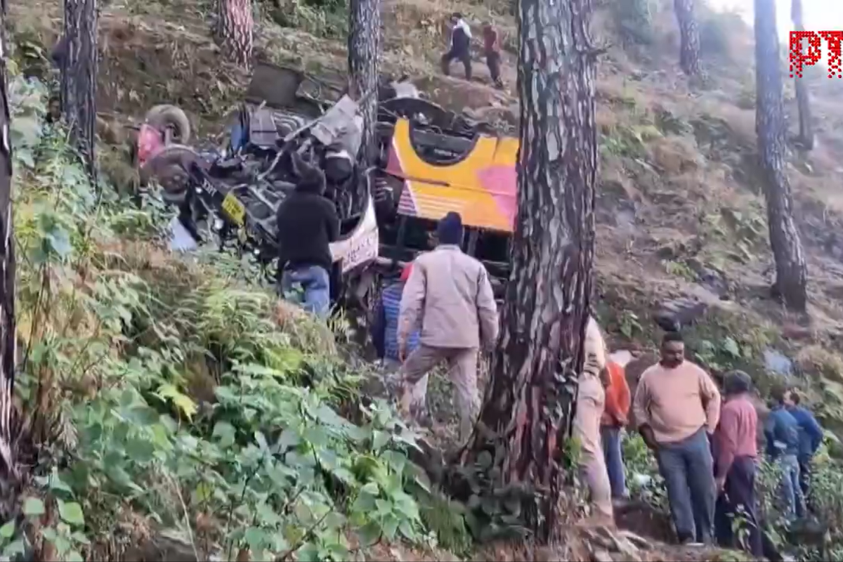 Six dead and dozens injured after bus falls into ditch in hilly Indian state