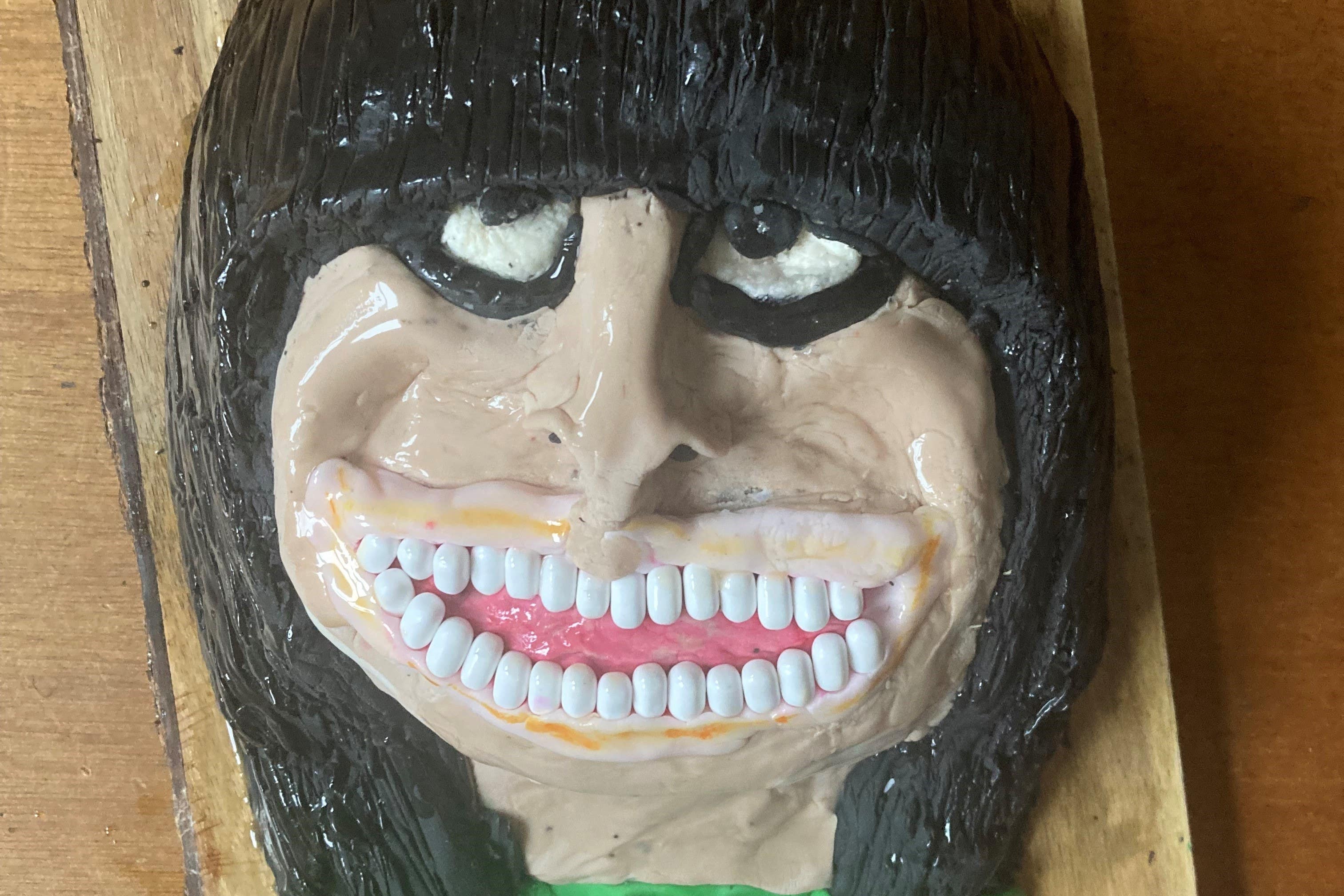 Man creates crazy Claudia Winkleman caricature cake The  