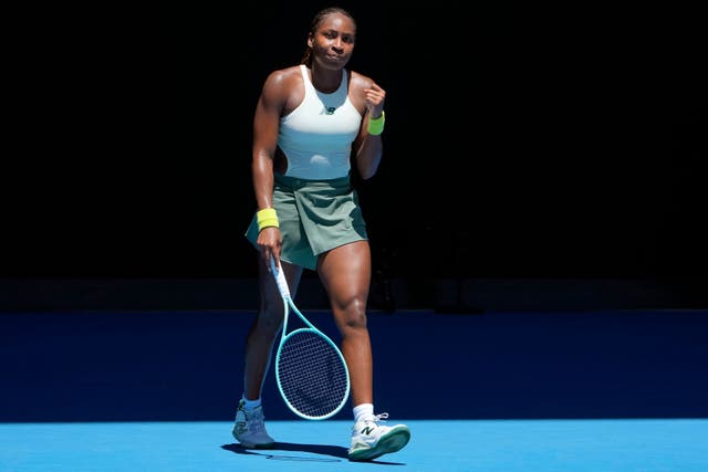 Coco Gauff is through to the second round in Mekbourne (Asanka Brendon Ratnayake/AP)