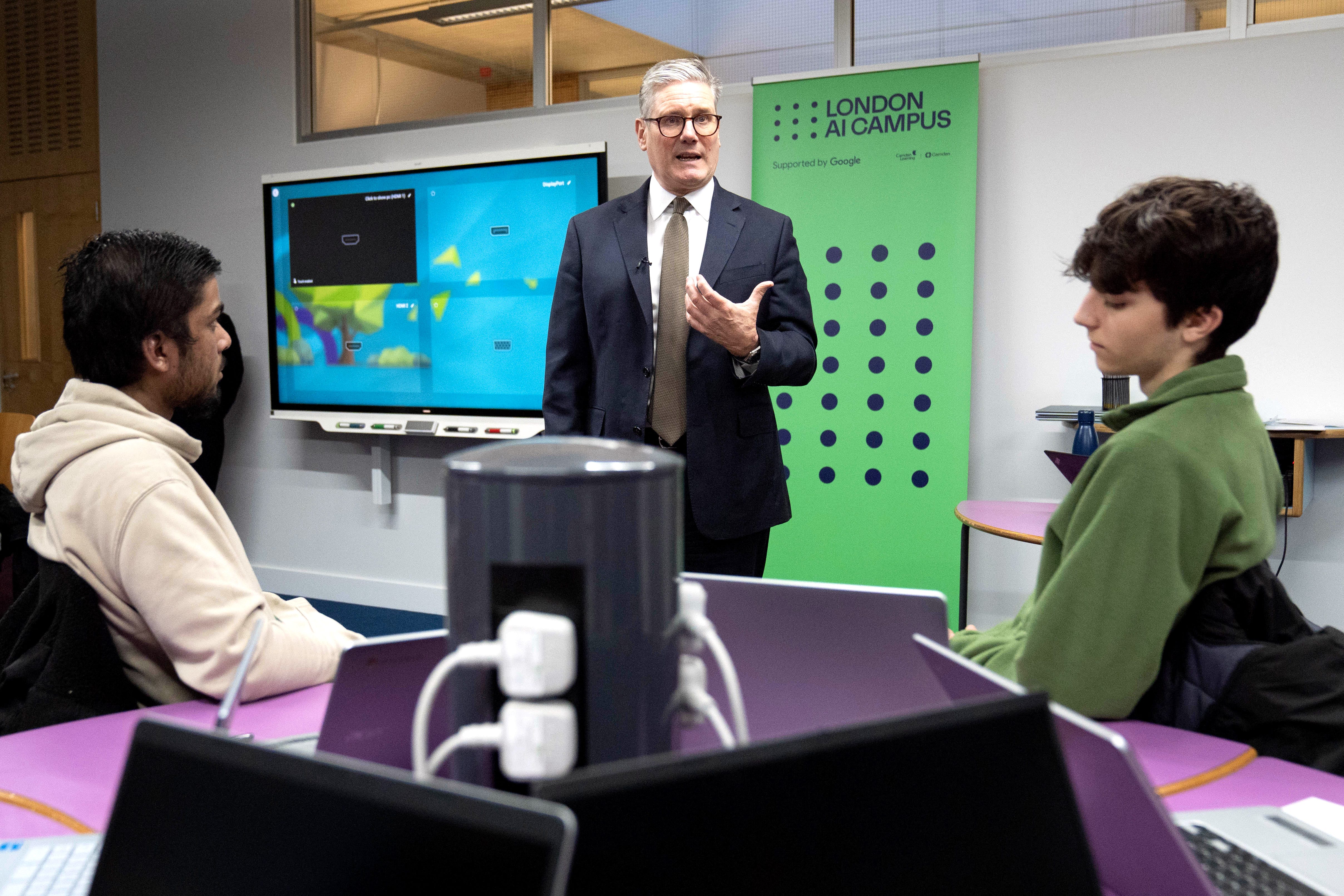 Prime Minister Sir Keir Starmer visit to Google AI Campus