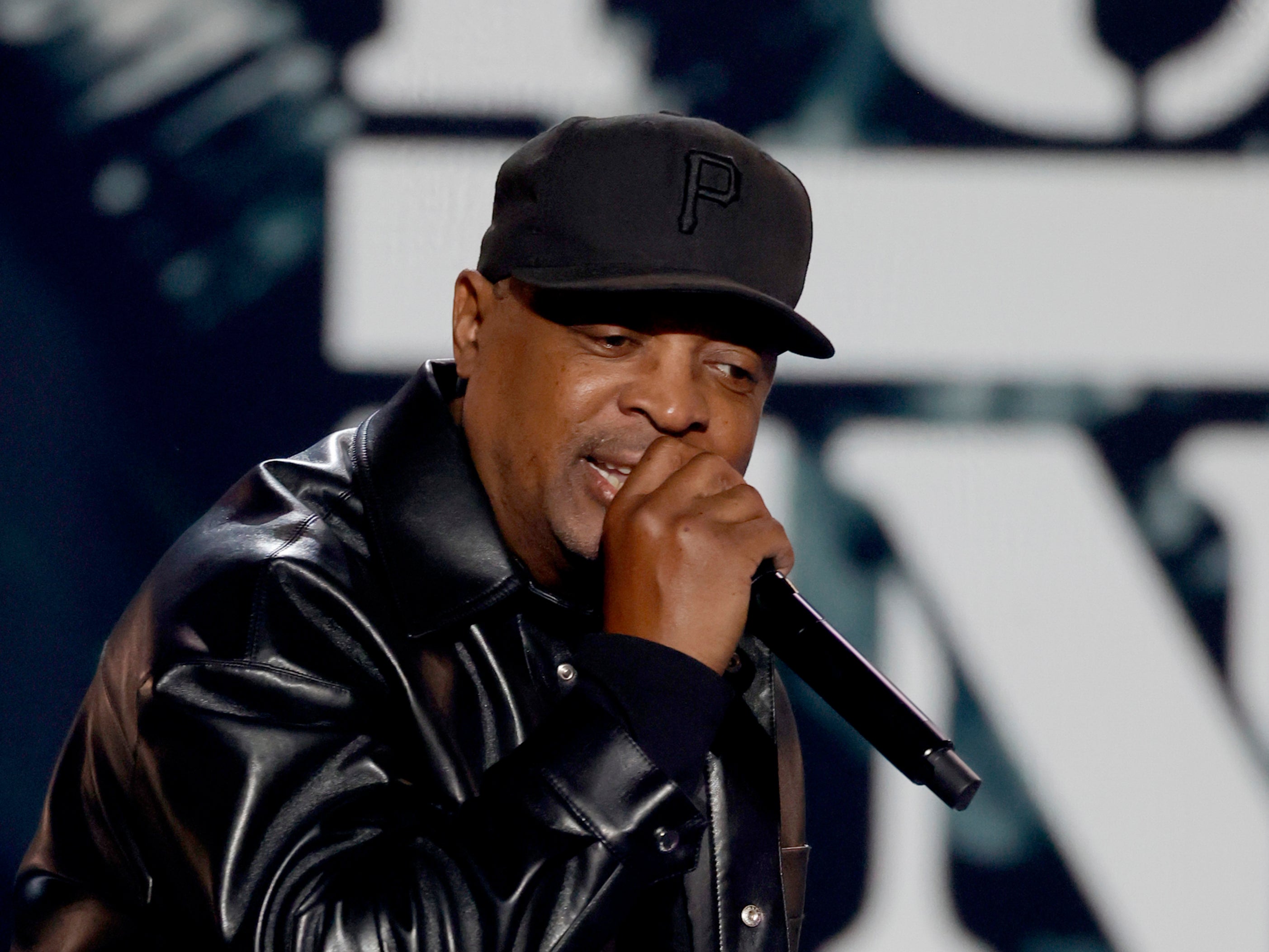 Chuck D performing in 2023