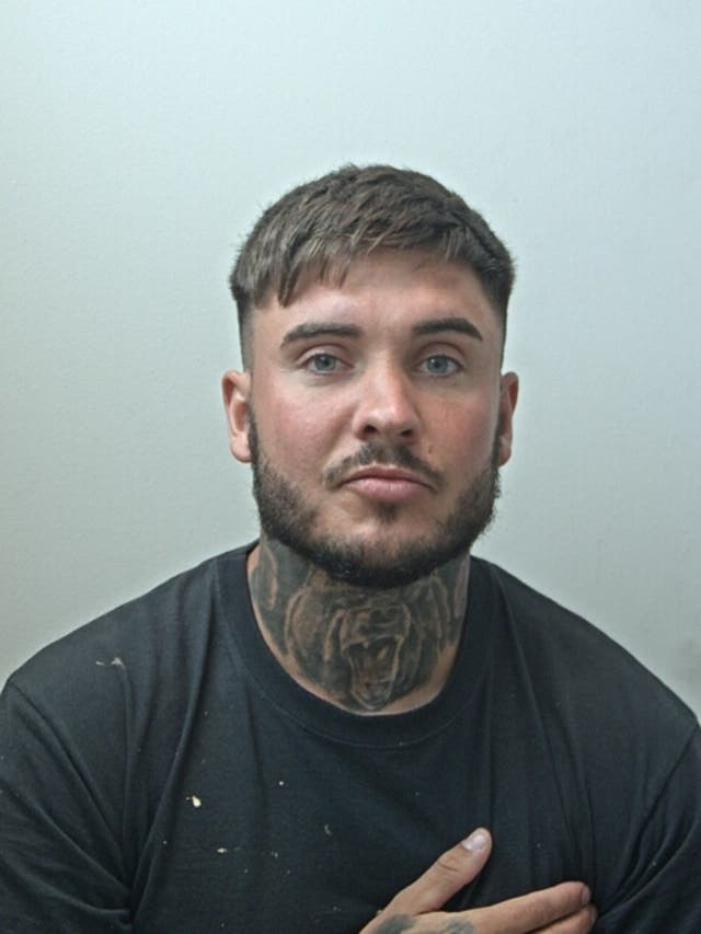 <p>Ryan Wellings, 30, who has been found guilty of assault and prolonged domestic violence towards his partner, 23-year-old Kiena Dawes, but cleared of her manslaughter (Lancashire Police/PA)</p>