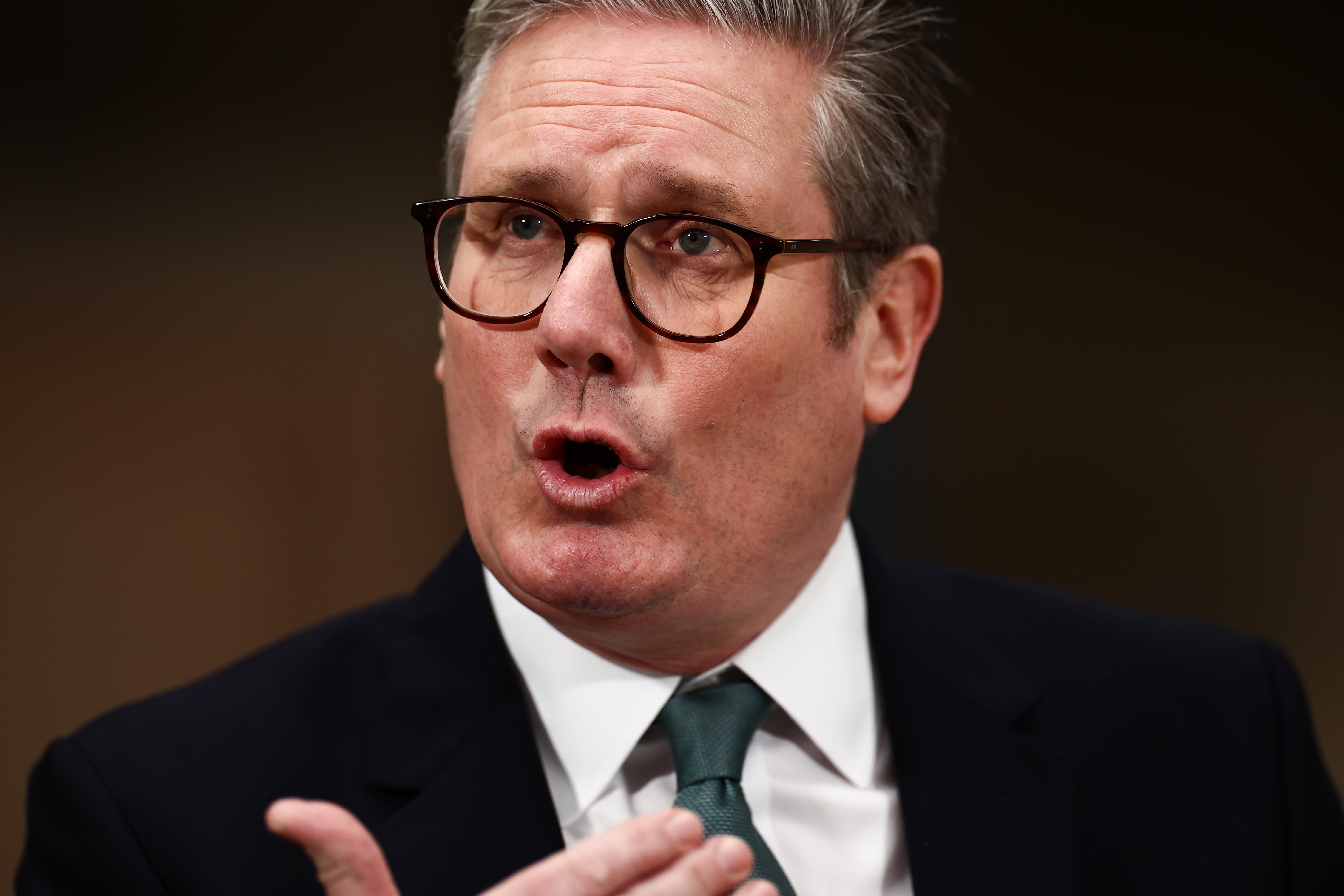 <p>Keir Starmer vowed to get rid of the ‘blockers’ who are holding back the AI sector</p>