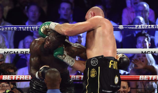 <p>Deontay Wilder has claimed Tyson Fury cheated when they fought each other (Bradley Collyer/PA)</p>