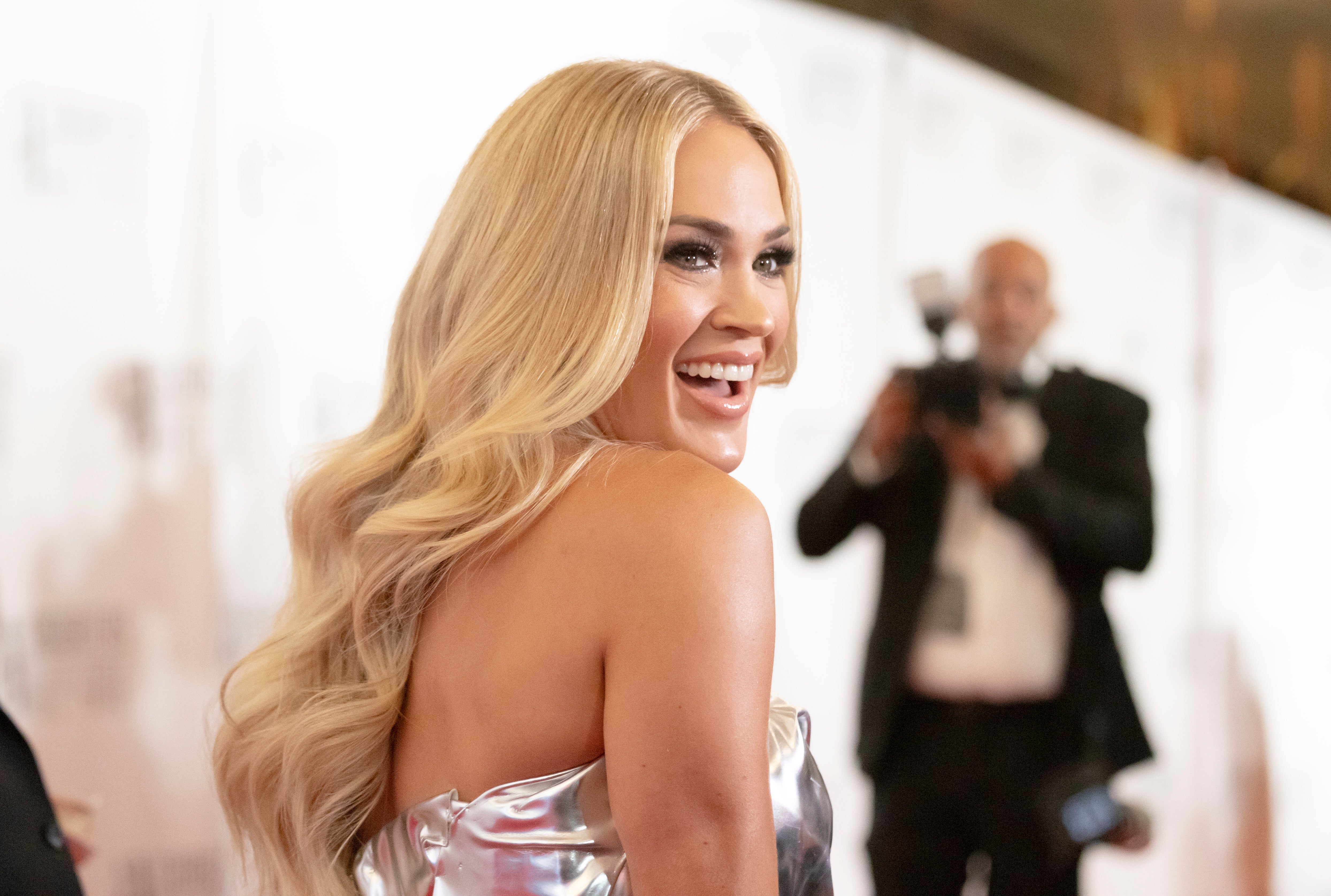 Carrie Underwood attending the Songwriters Hall Of Fame Gala in New York in June 2024