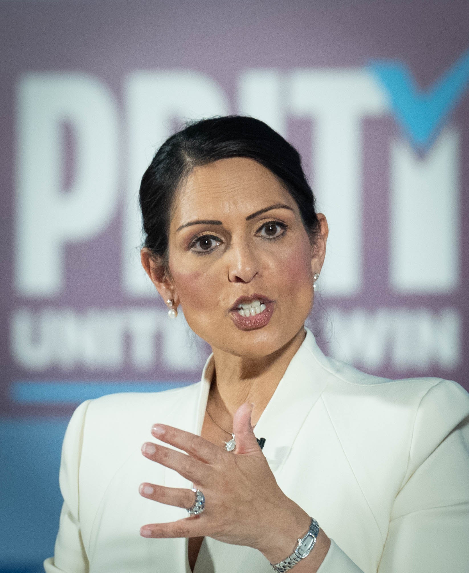 Shadow foreign secretary Dame Priti Patel said the comments were “unacceptable” (Stefan Rousseau/PA)