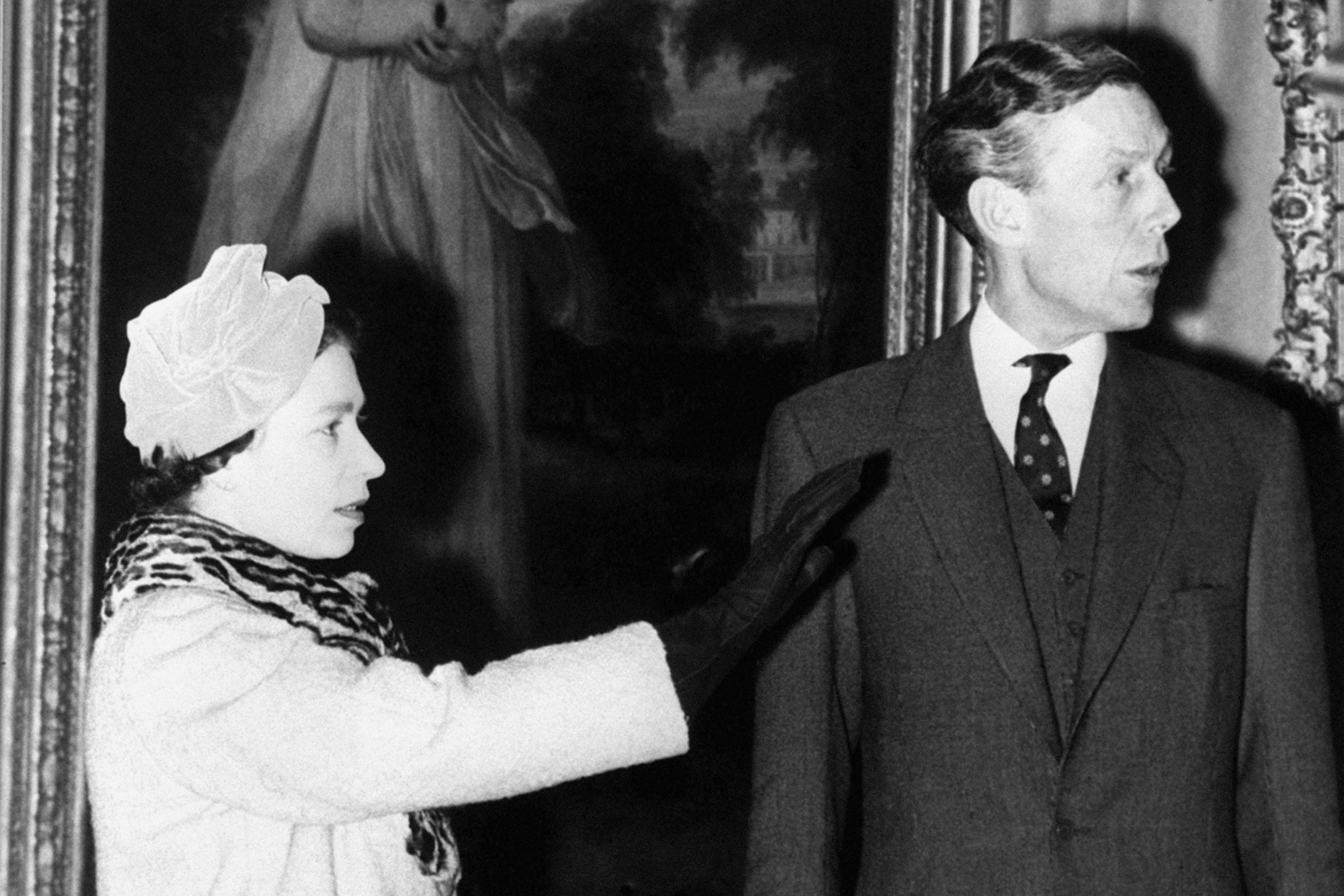 Queen Elizabeth II with Anthony Blunt