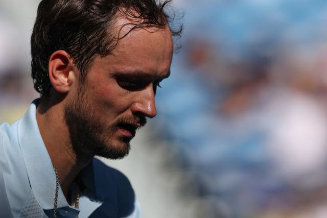 <p>Daniil Medvedev had an on-court meltdown </p>
