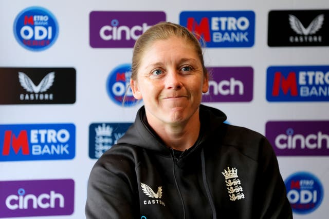 England captain Heather Knight was frustrated by her side’s defeat in the second match of the women’s Ashes against Australia (Bradley Collyer/PA)