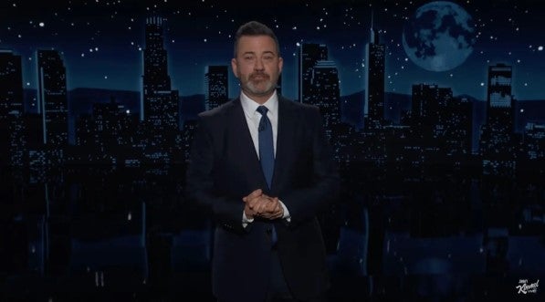 <p>Jimmy Kimmel has come to the defence of his fellow late-night host, Stephen Colbert, following the announcement that CBS has decided to cancel The Late Show</p>