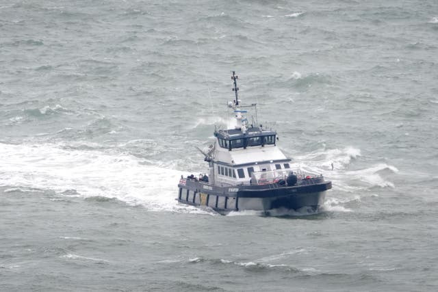 Home Office figures show 260 people made the journey in five boats on Monday, marking the third day of crossings in January (Gareth Fuller/PA)