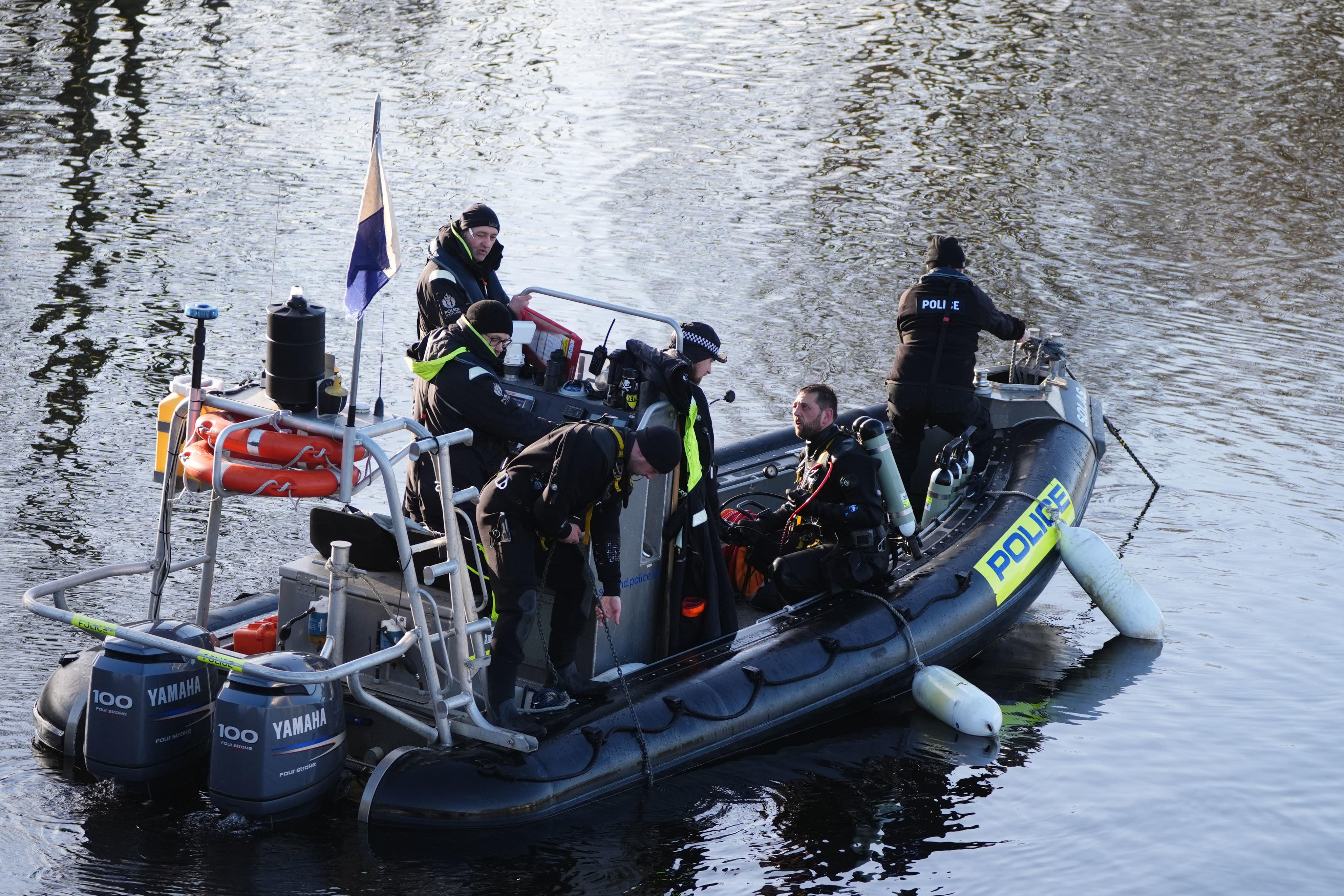 Police divers have been searching the River Dee as investigations continue