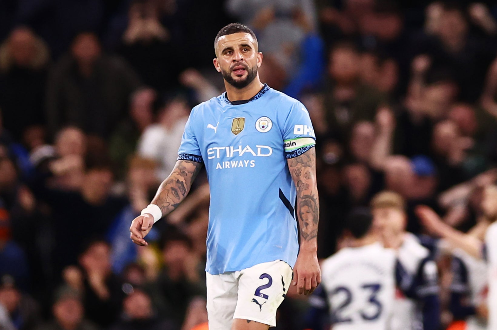 <p>Kyle Walker has fallen out of favour at Man City and now wants to leave the club </p>