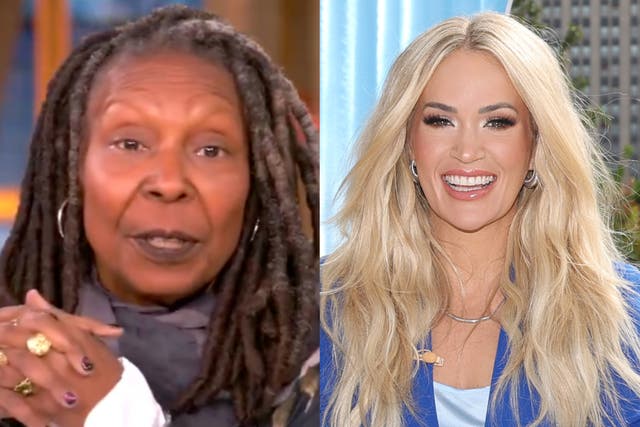 <p>Whoopi Goldberg defends Carrie Underwood’s decision to peform at Trump inaugaration </p>