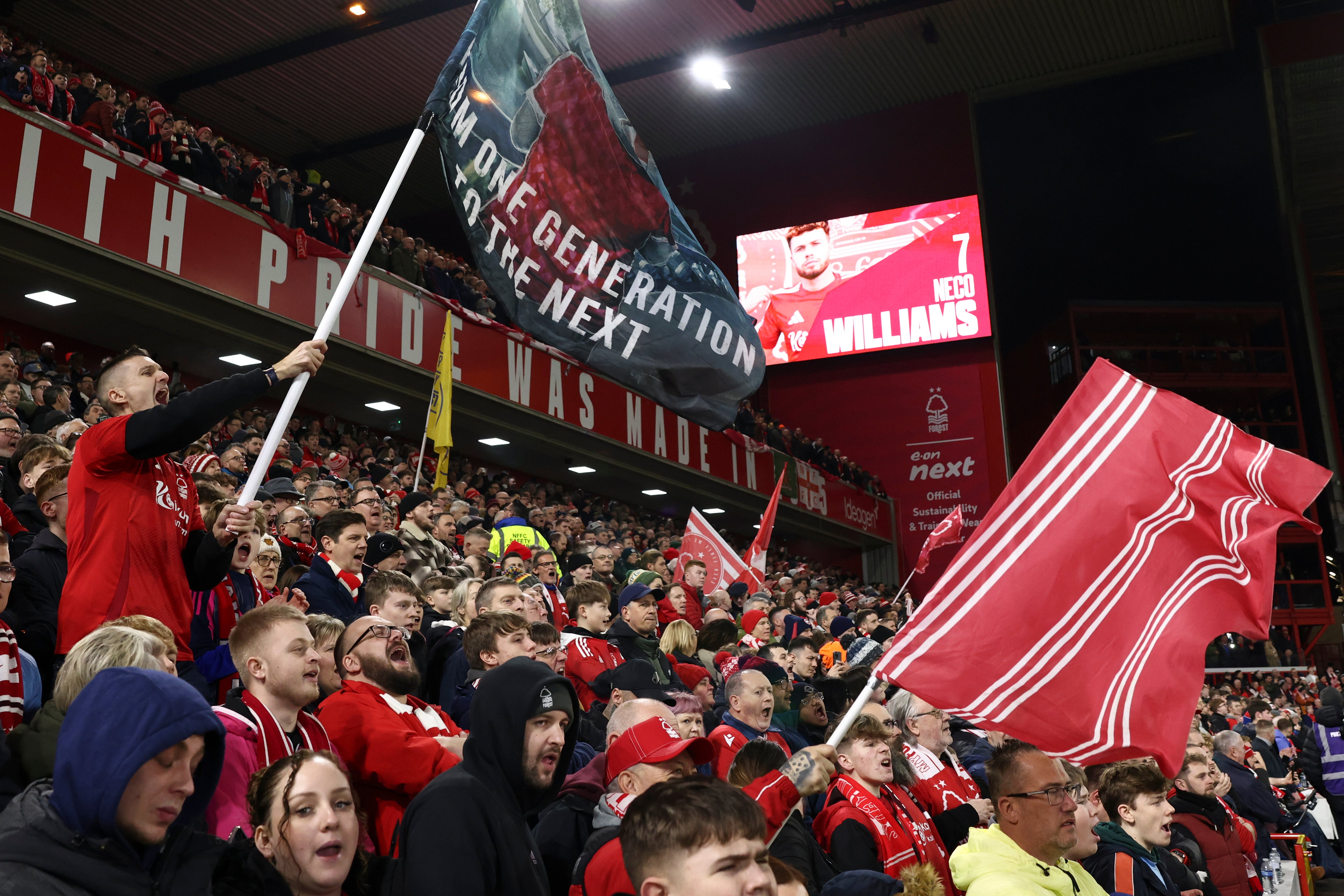 The City Ground provided a raucous atmosphere