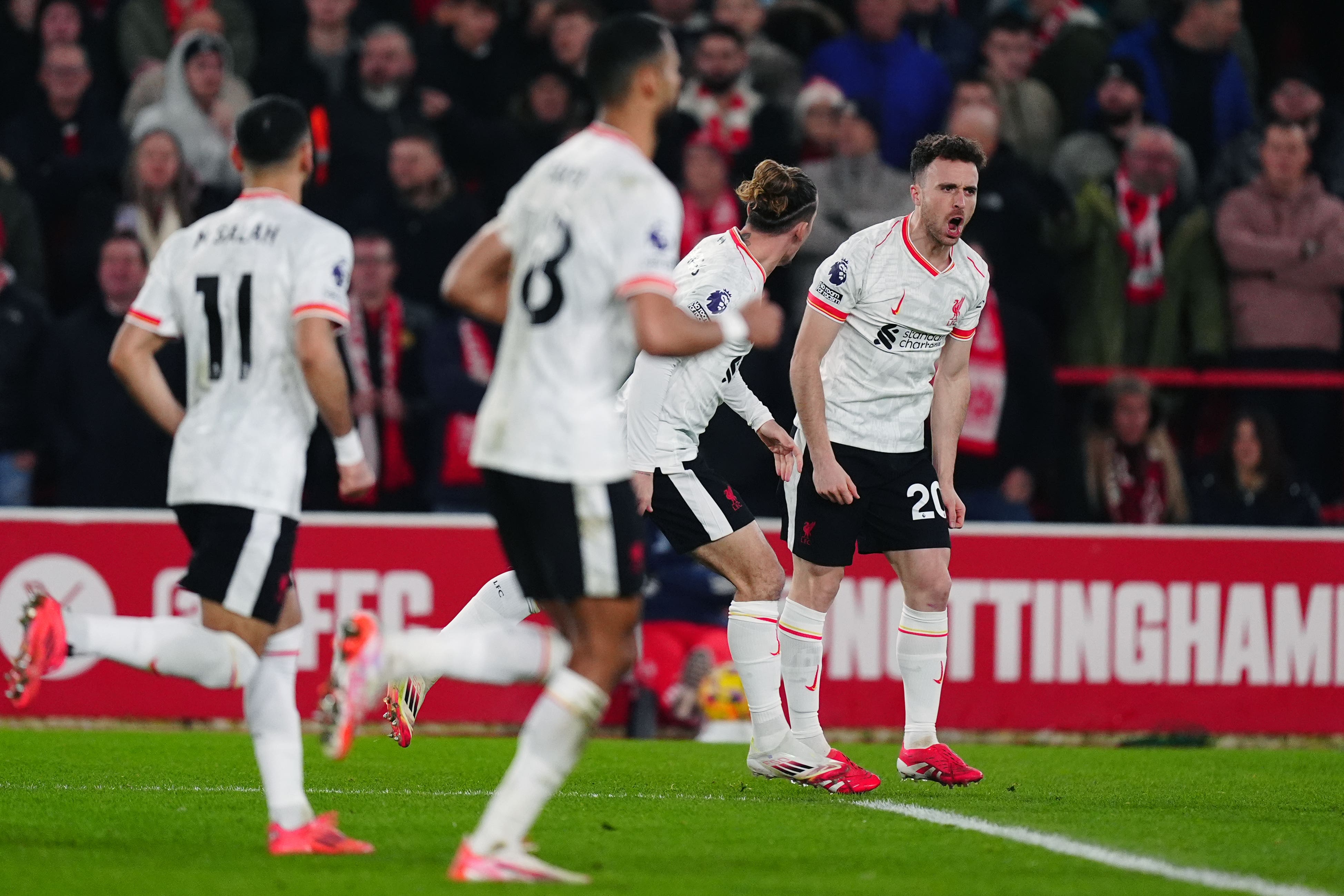 Diogo Jota rescues draw for Liverpool against impressive Nottingham Forest