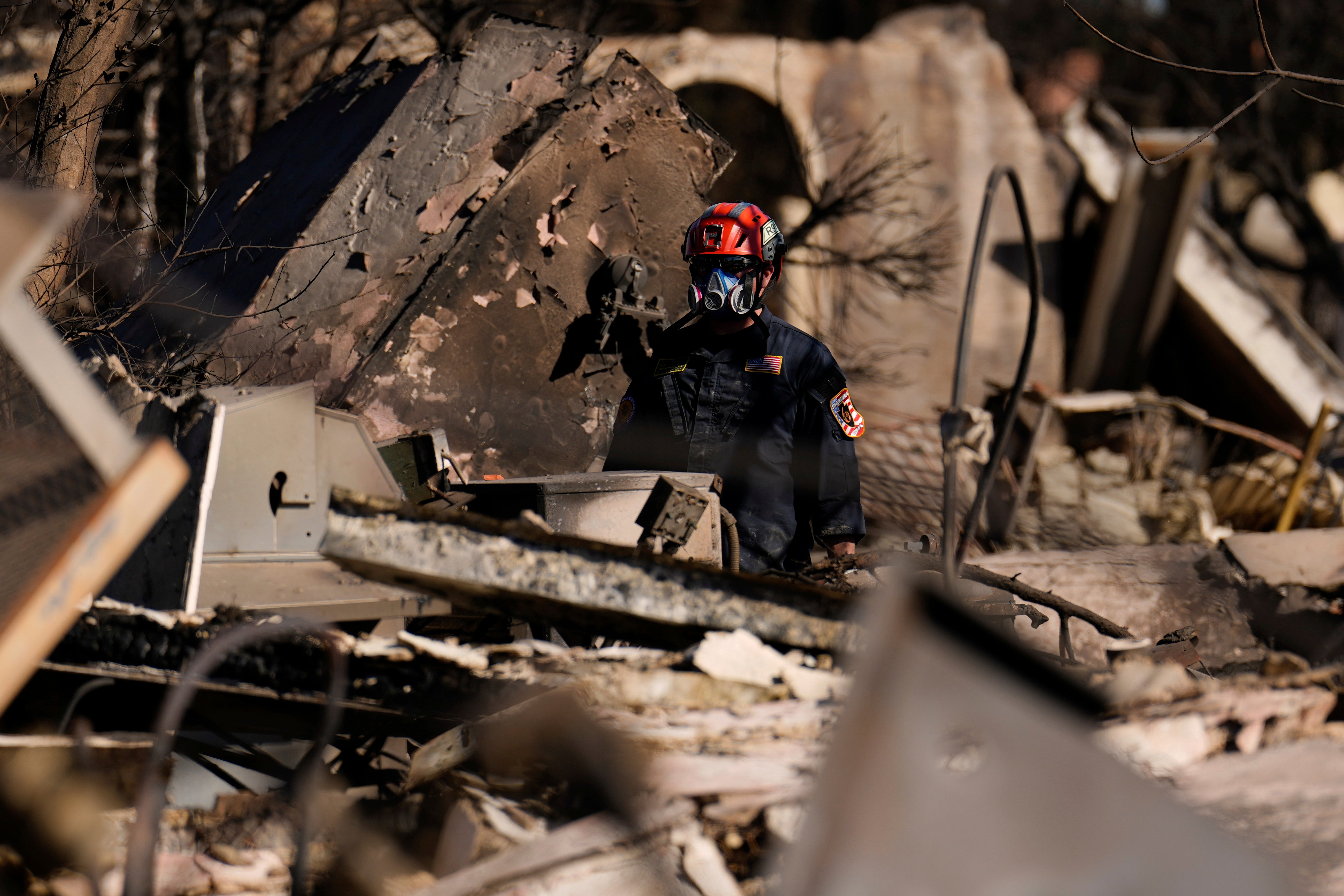 The ruins of the Pacific Palisades wildfire