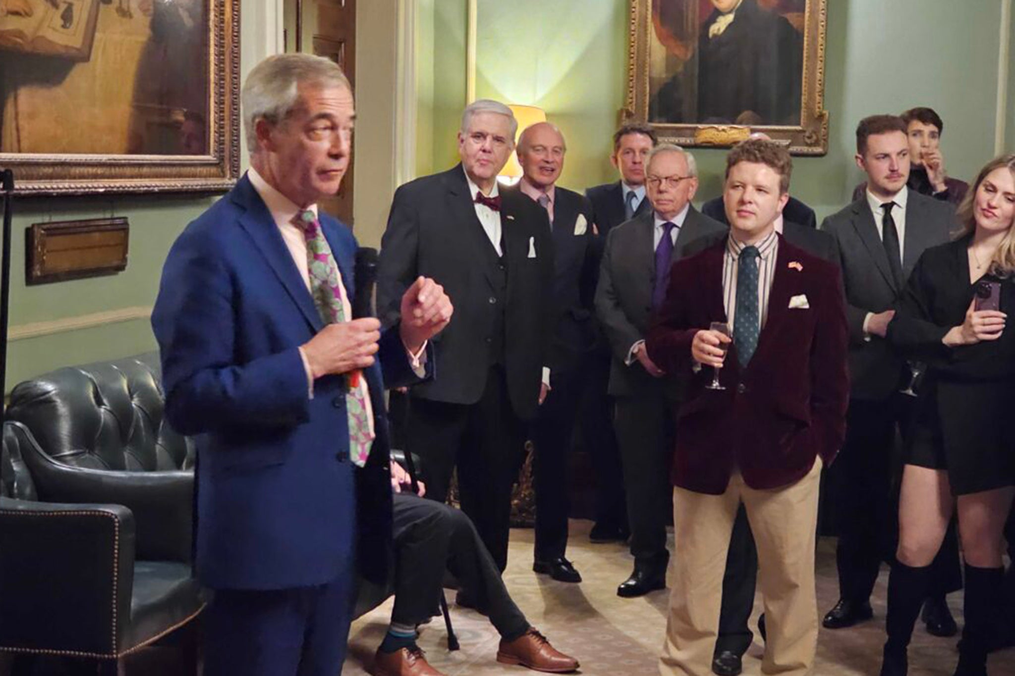 Nigel Farage was the guest of honour at the launch