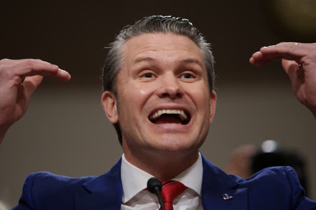 <p>Pete Hegseth faced a squeaker-close vote in the Senate </p>