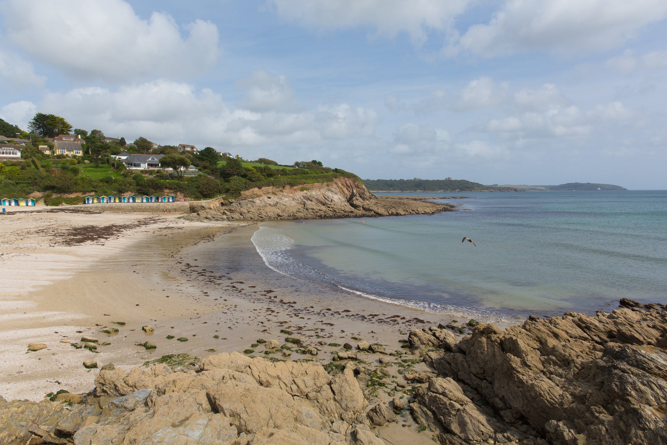 Swanpool is a sand and shingle beach