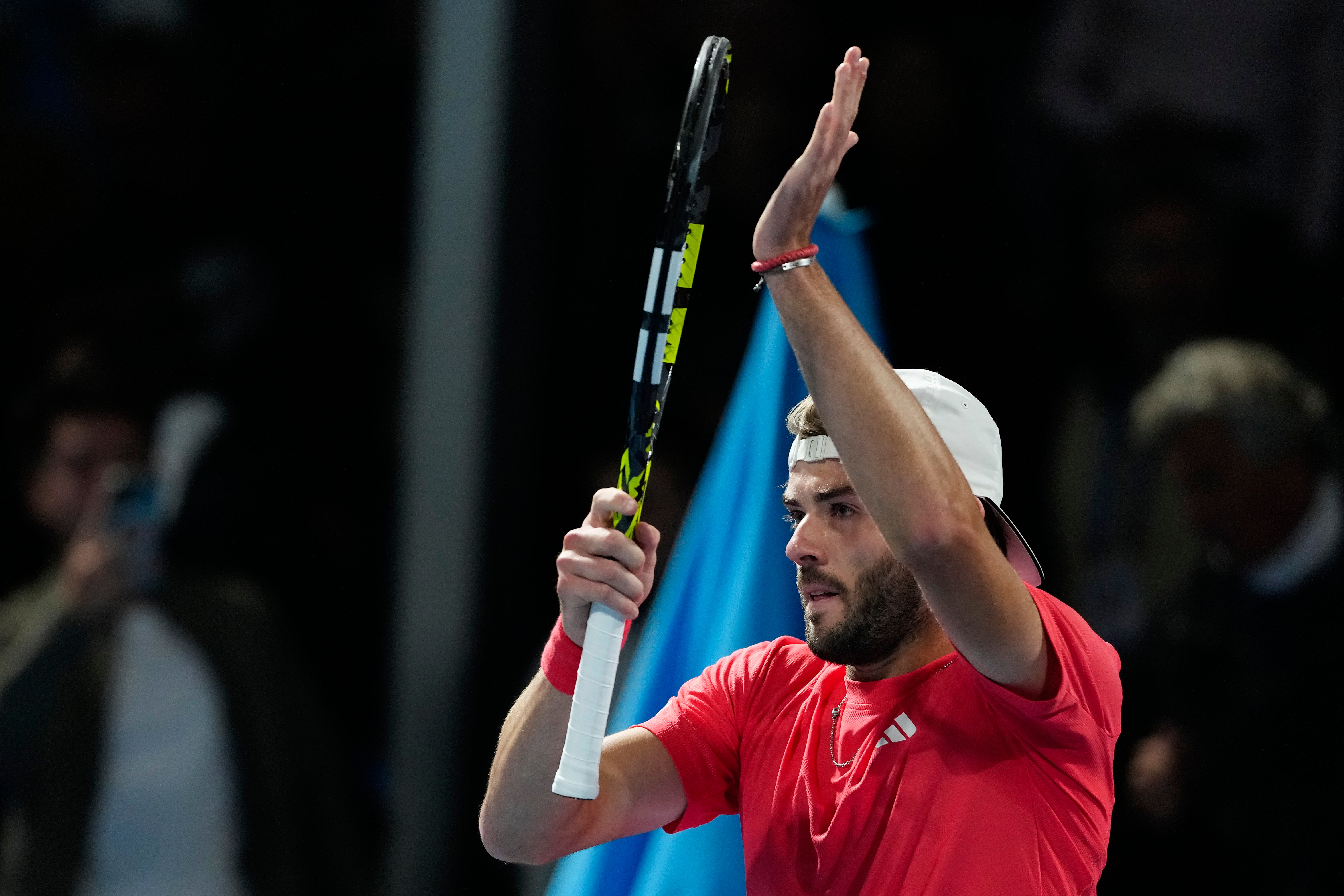 Jacob Fearnley breaks new ground by beating Arthur Cazaux at Australian Open