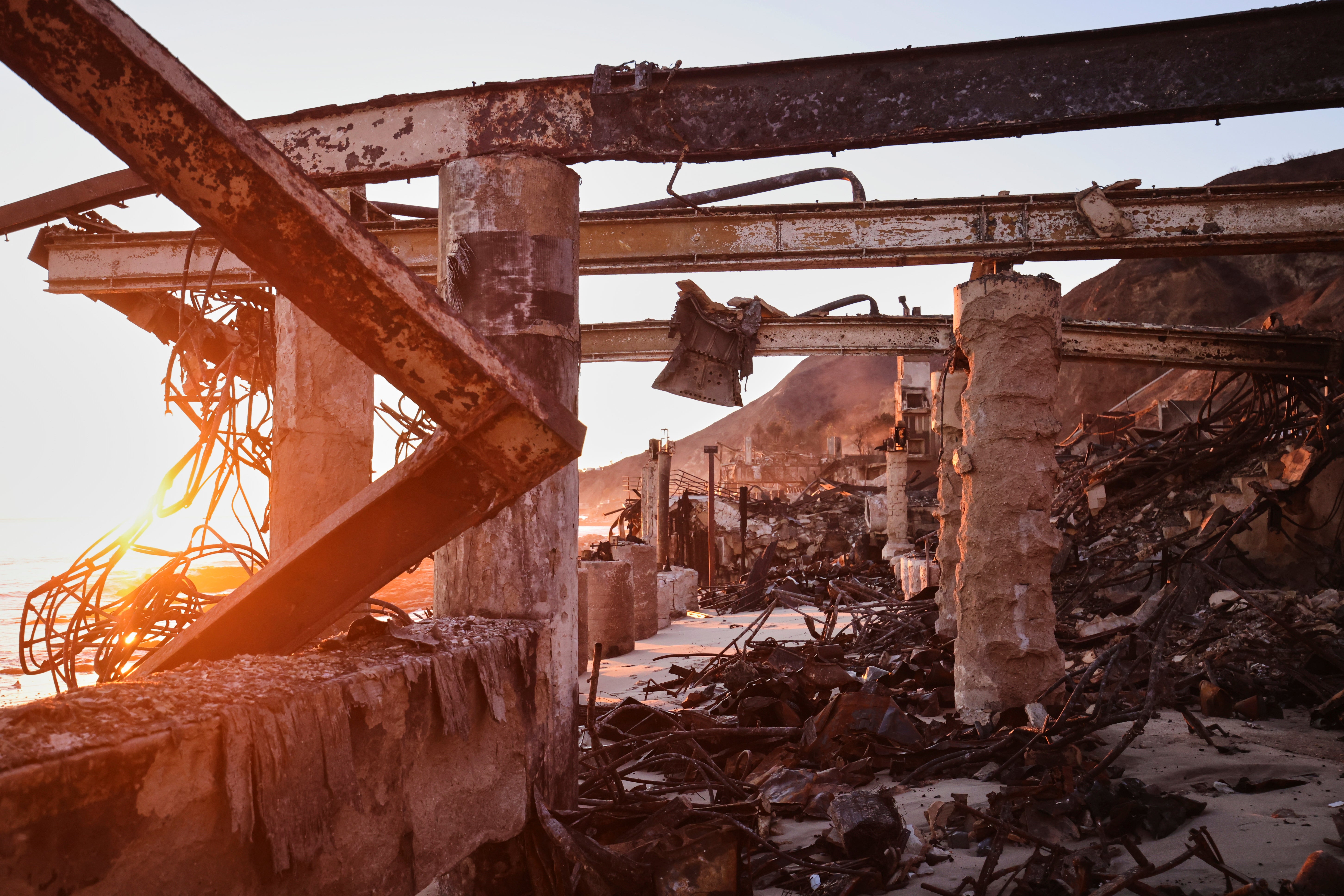 Malibu home destroyed by the Palisades Fire as seen Tuesday