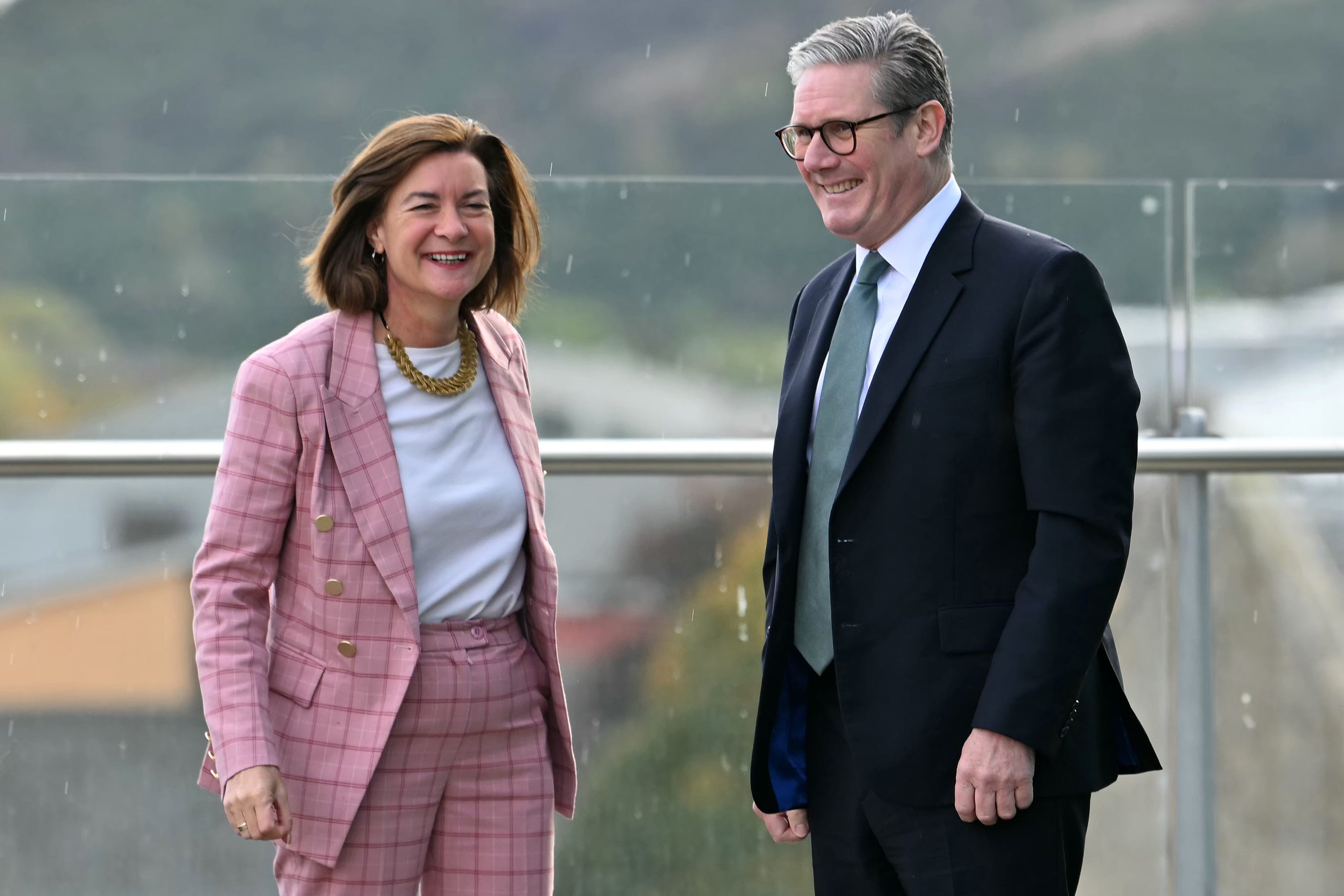 Eluned Morgan, the First Minister of Wales, has announced extra funding is coming for rail (Andy Buchanan/PA)