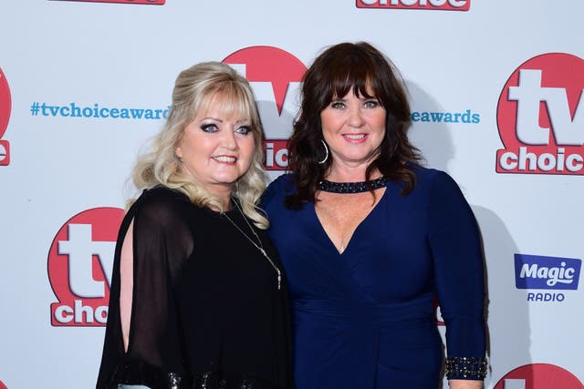 Linda Nolan with her sister Coleen Nolan who is a regular panellist on Loose Women (Ian West/PA)