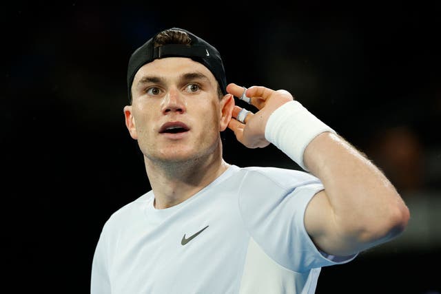 <p>Draper said he had to ‘give it the ear’ during his five-set win</p>