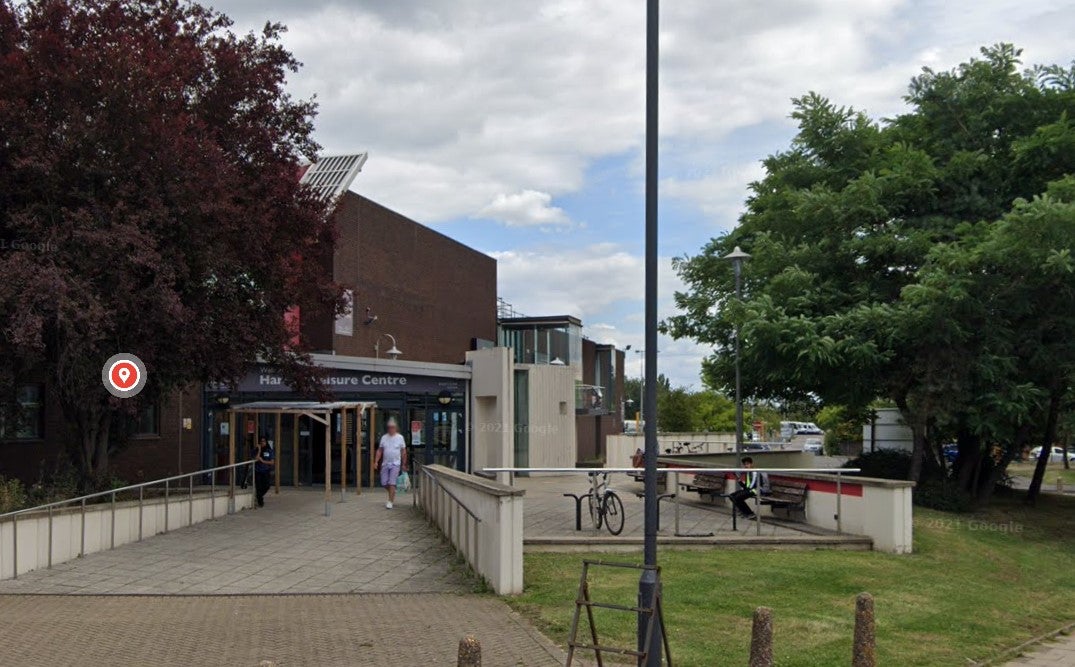 The victim was attacked outside Harrow Leisure Centre by a group of youths