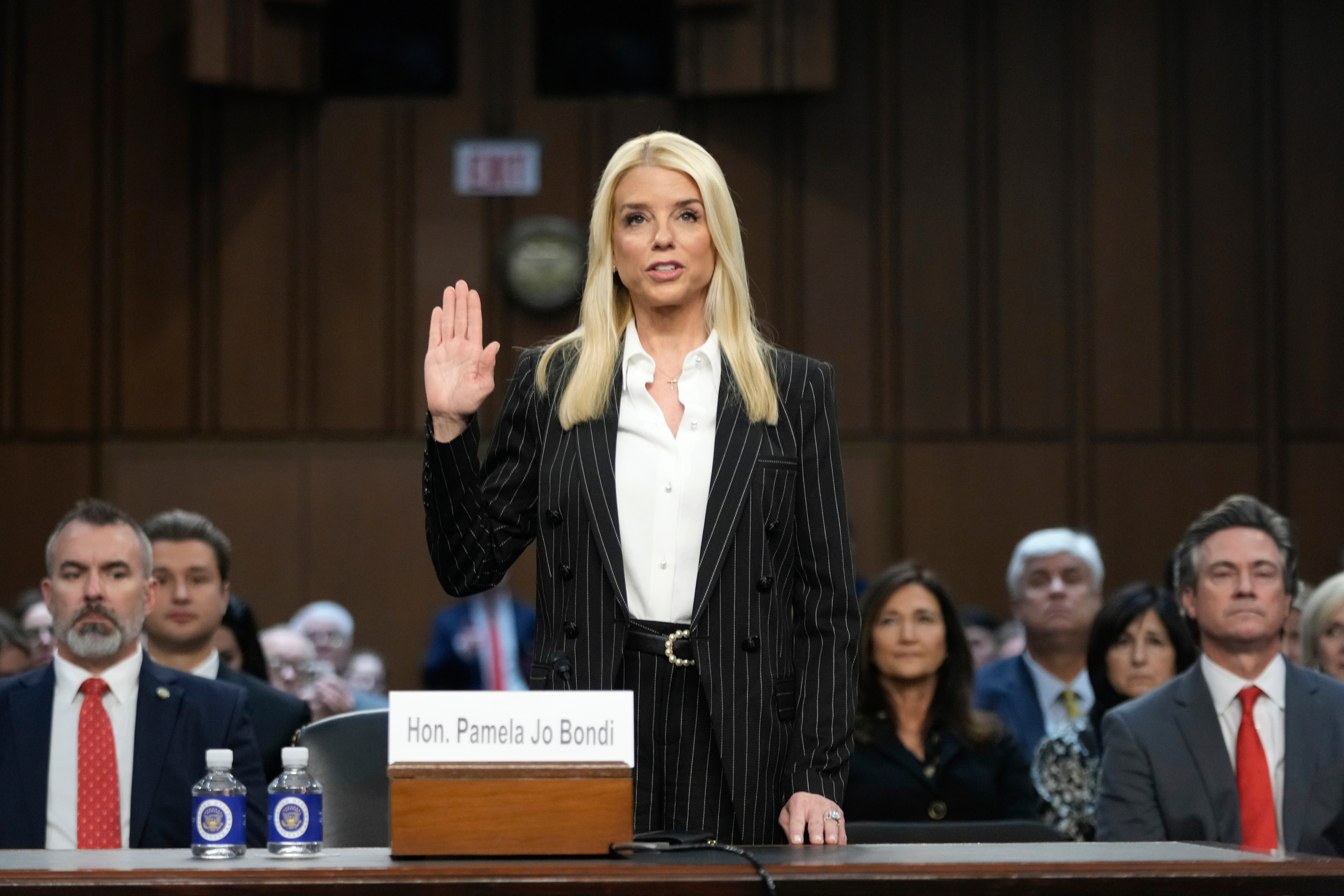 Trump’s nominee for attorney general Pam Bondi testified that she would commit to the Constitution but dodged questions on the legitimacy of his election loss in 2020