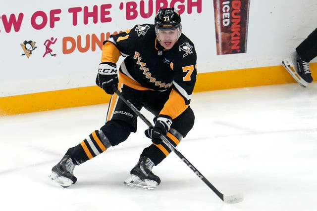 <p>Pittsburgh Penguins' Evgeni Malkin skates during the first period of an NHL hockey game against the Seattle Kraken in Pittsburgh, Tuesday, Jan. 14, 2025</p>