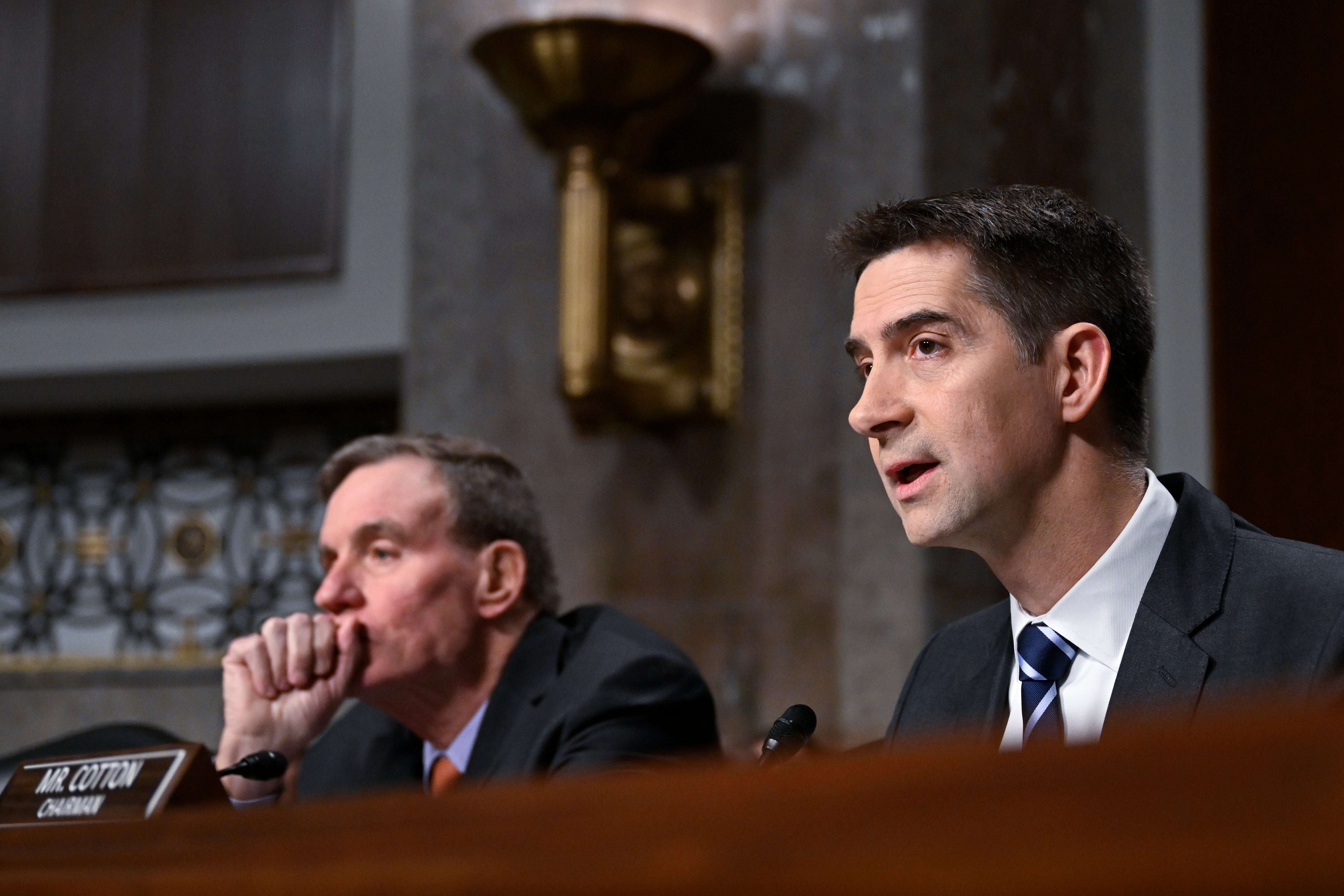 GOP Senator Tom Cotton eagerly defended Pete Hegseth and the military strikes against alleged drug traffickers in the Caribbean on Thursday after a classified briefing