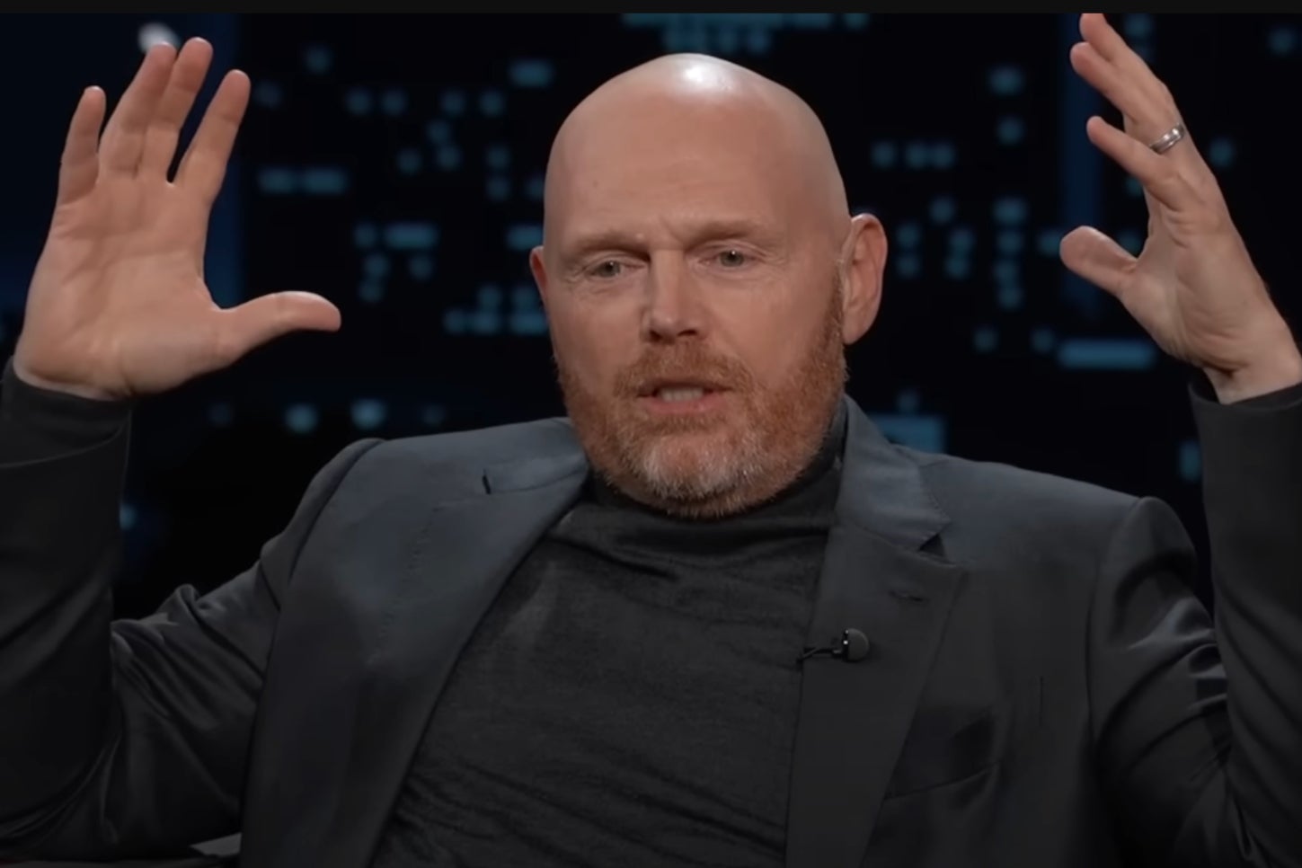 Bill Burr appearing on Jimmy Kimmel Live! on January 14, 2025