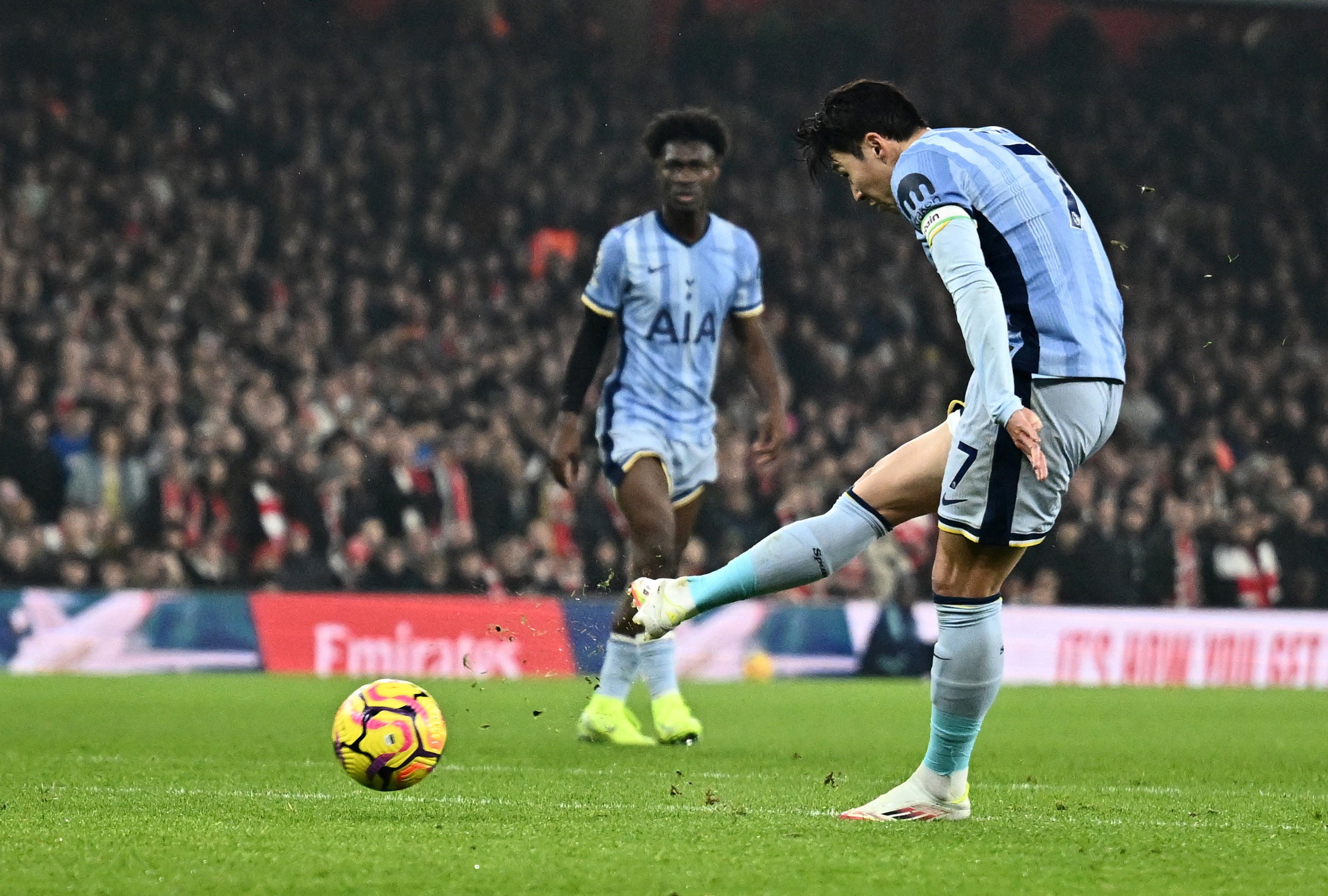 Son Heung Min fired Spurs ahead at the Emirates