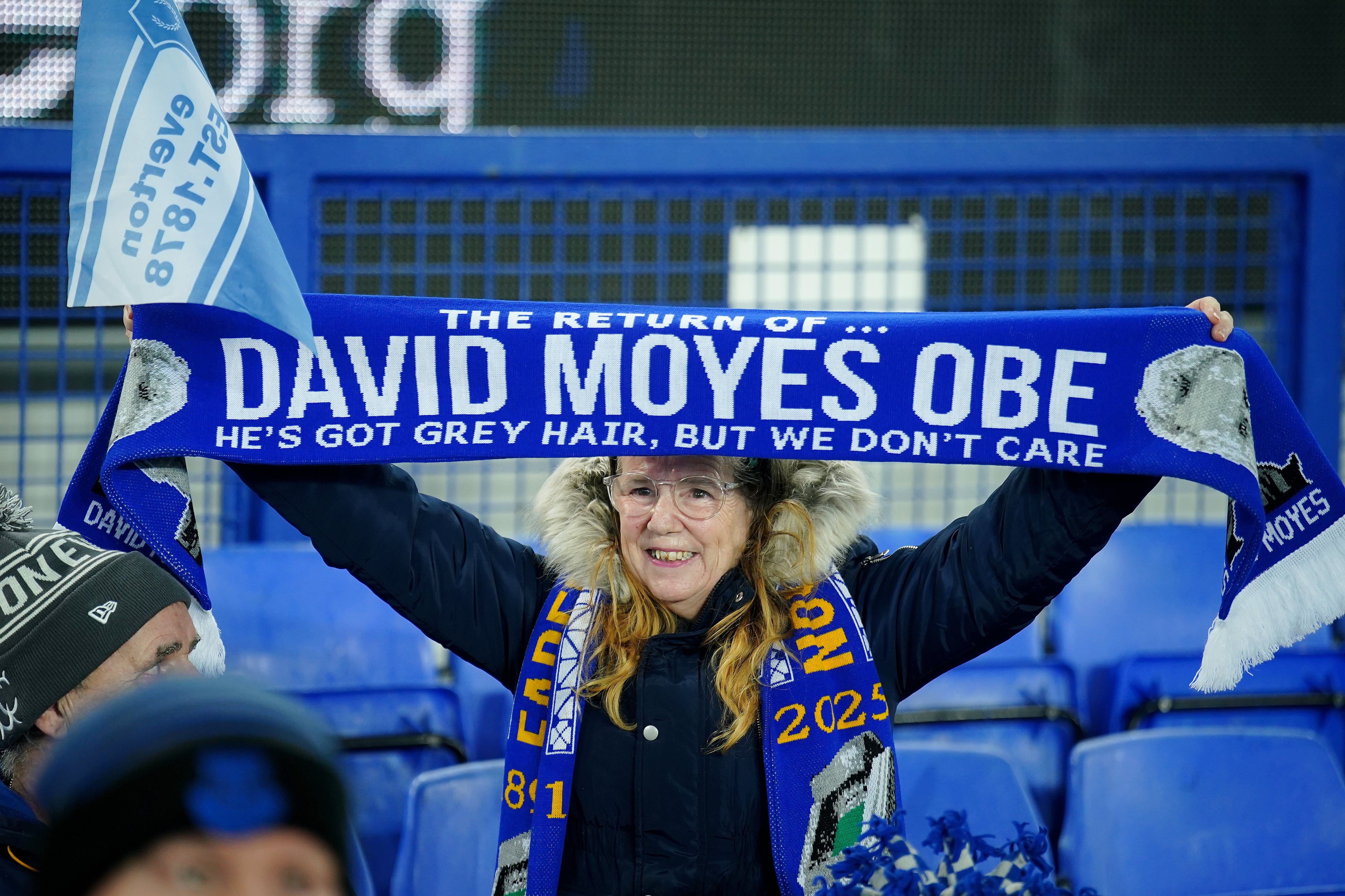 The Everton fans welcomed him back as a returning hero, though