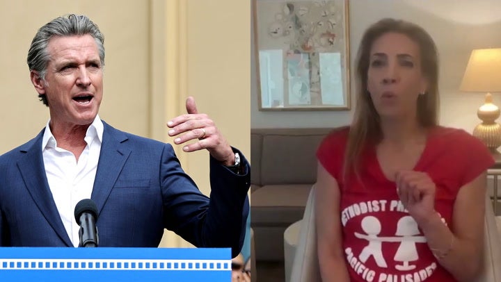 <p>Angry mother who confronted California governor Gavin Newsom over LA wildfires breaks silence in Piers Morgan interview.</p>