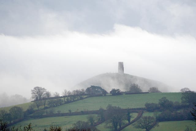 St Michael’s Tower on top of Glastonbury Tor, Somerset (Ben Birchall/PA)