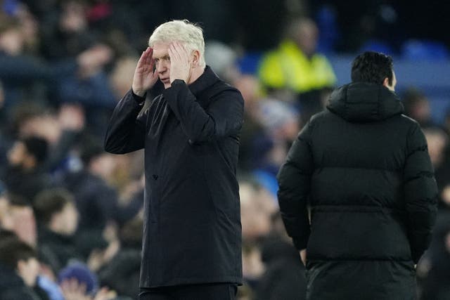 David Moyes’ homecoming ended in a 1-0 defeat (Peter Byrne/PA)