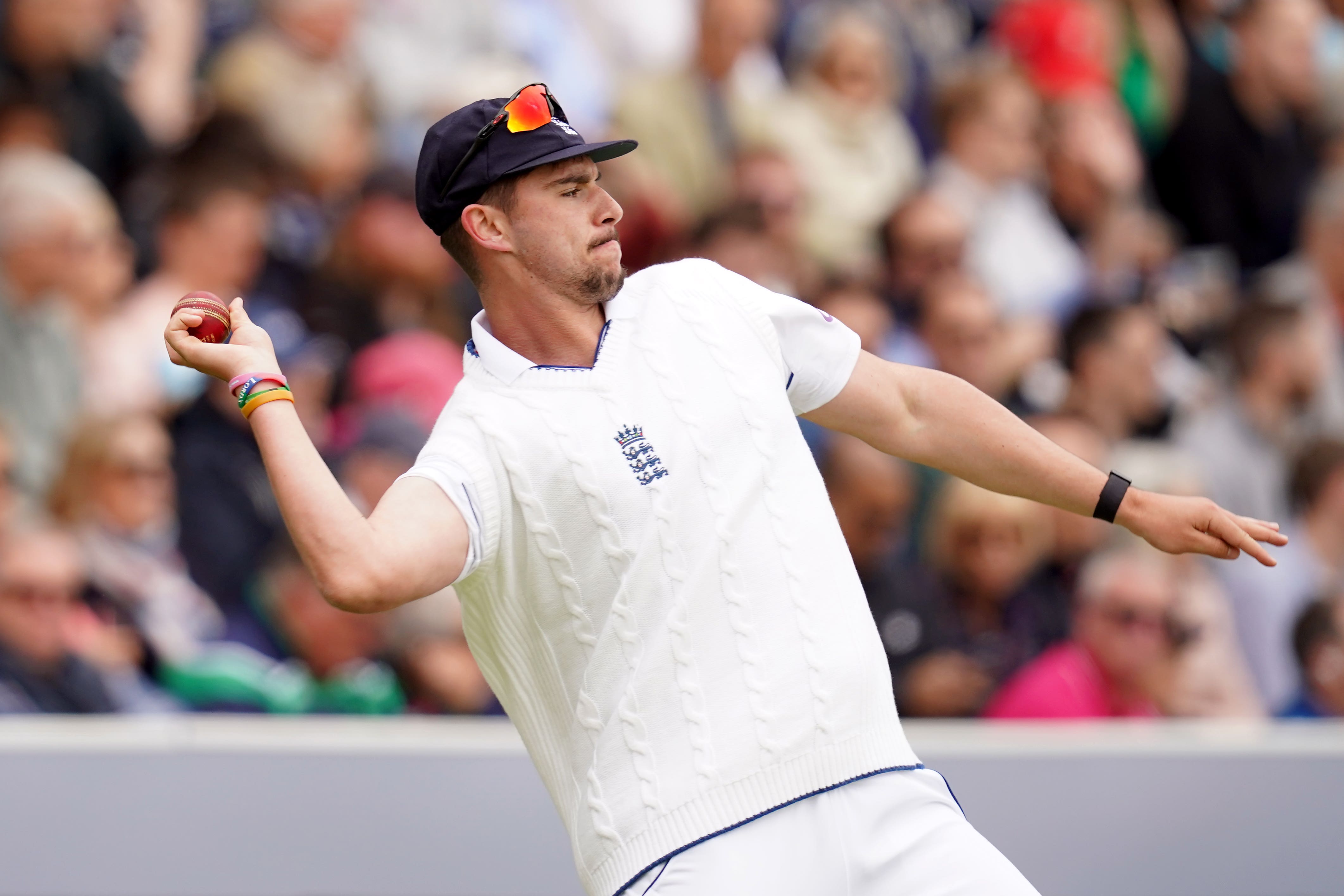 Josh Tongue is ready to get the ball back in his hand (John Walton/PA)