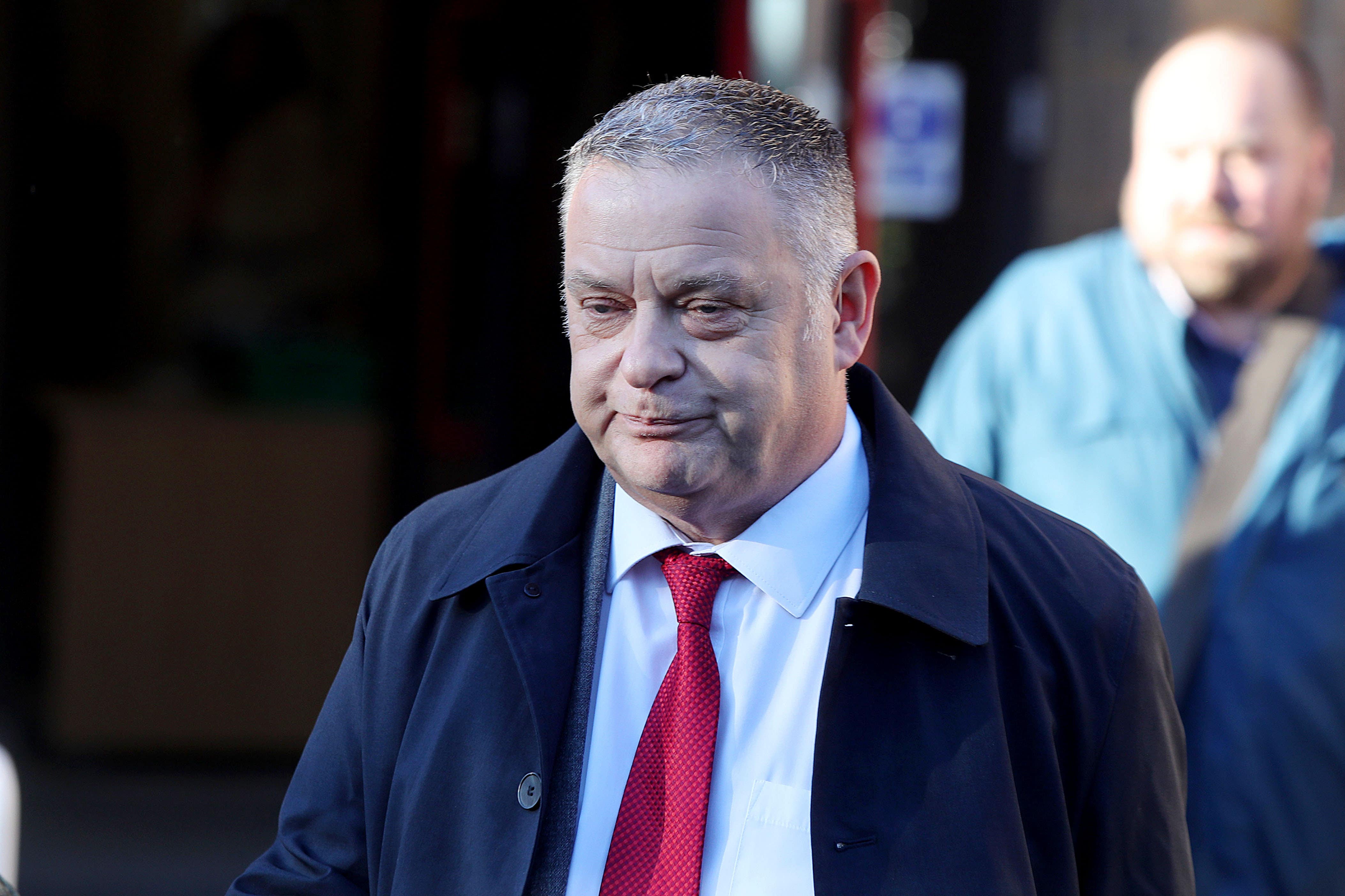 MP Mike Amesbury speaks to media outside Chester Magistrates’ Court (Ian Cooper/PA)