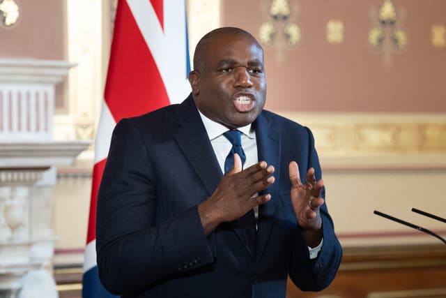 Foreign Secretary David Lammy (Stefan Rousseau/PA)