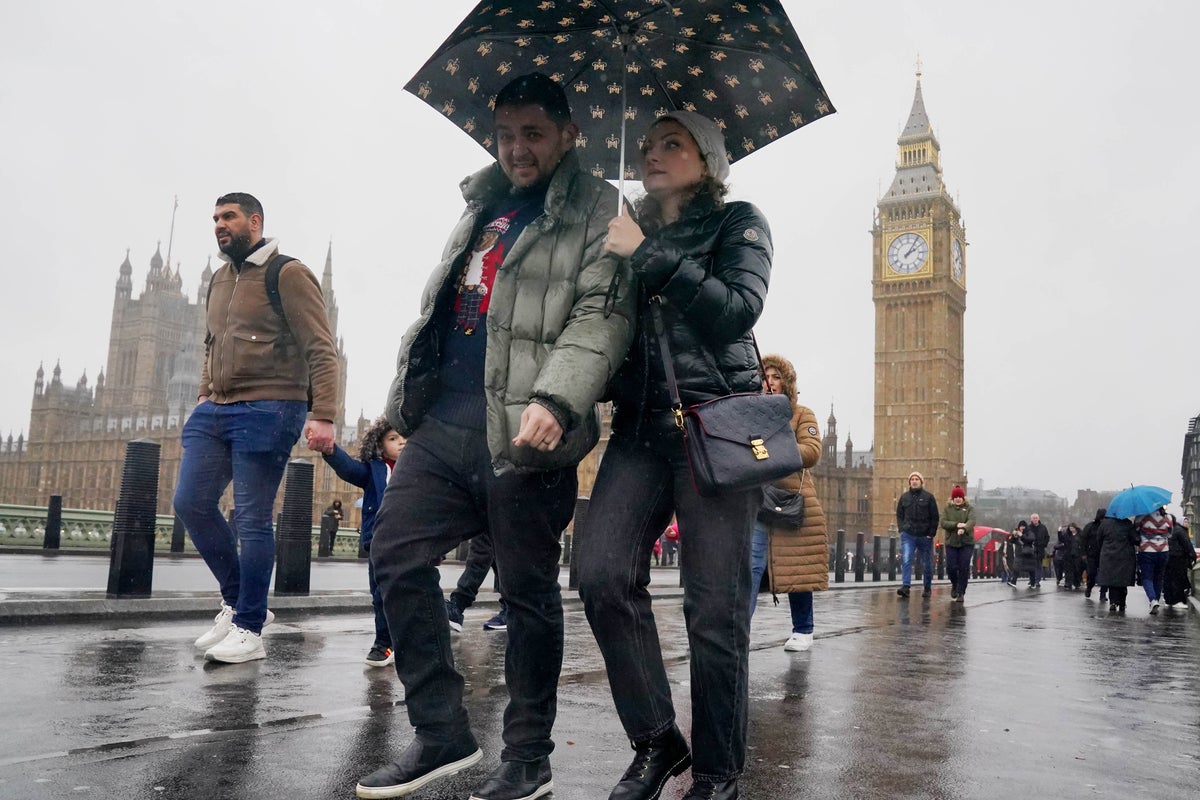 Rain and blustery winds hit UK this weekend after cold snap ends