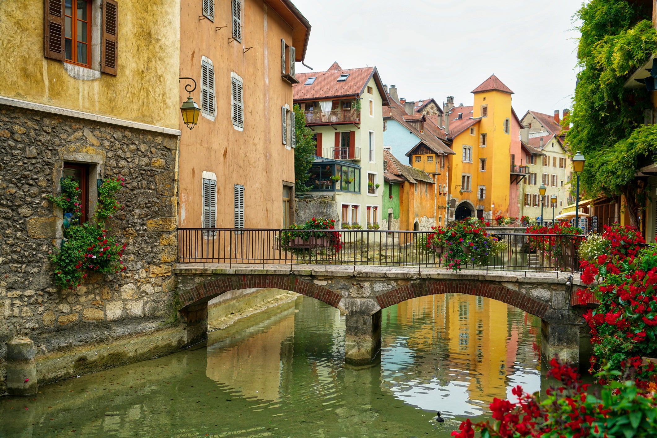 Medieval Venice-esque canals weave Annecy’s waterways