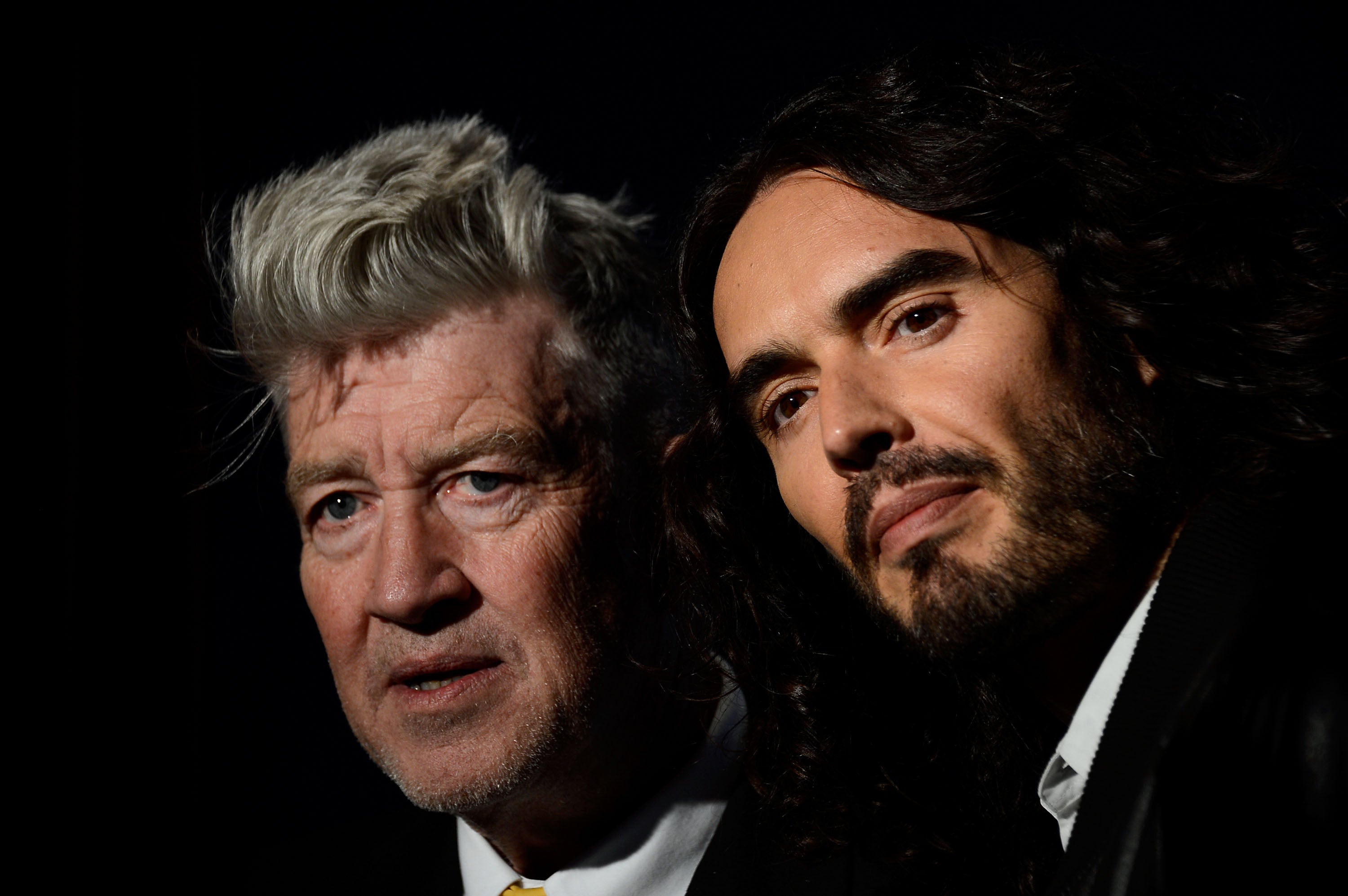 Lynch with Russell Brand in 2013