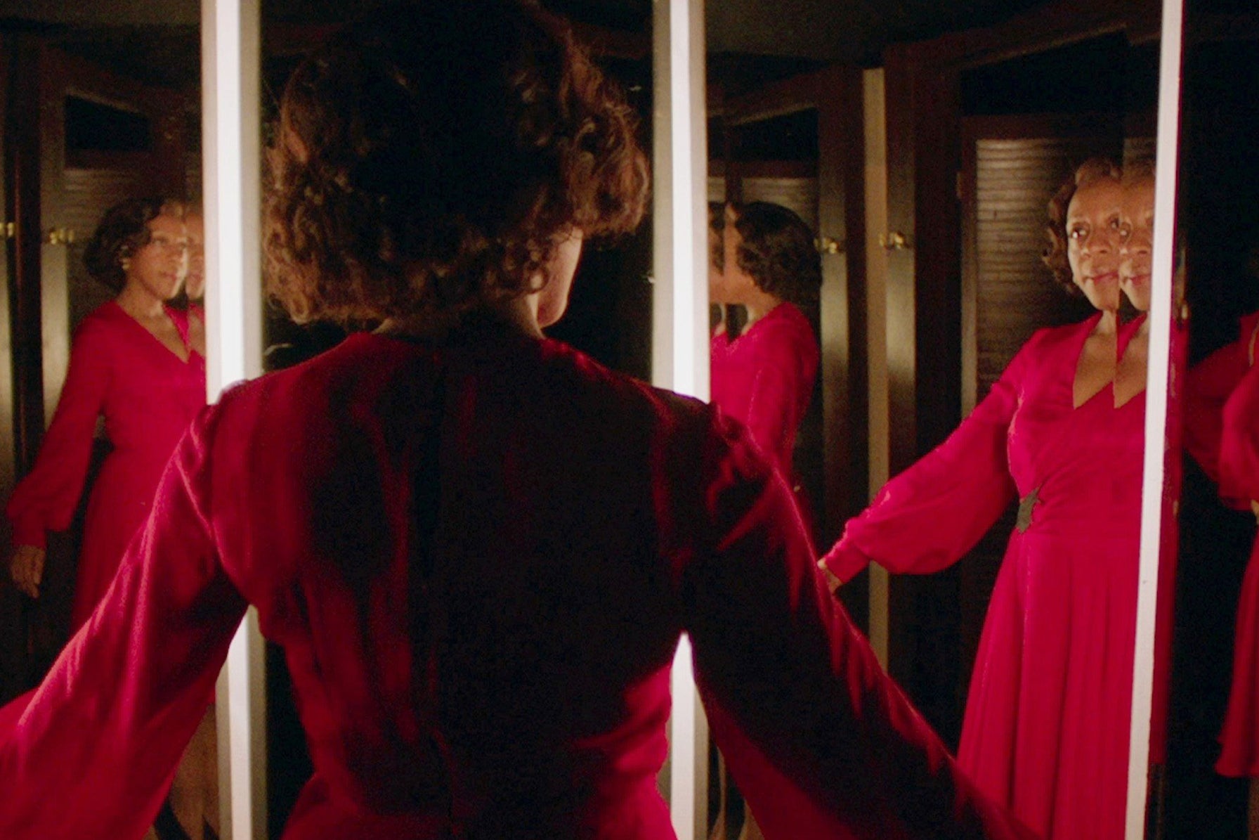 Show-stealing turn: Jean-Baptiste in Peter Strickland’s experimental horror film ‘In Fabric’