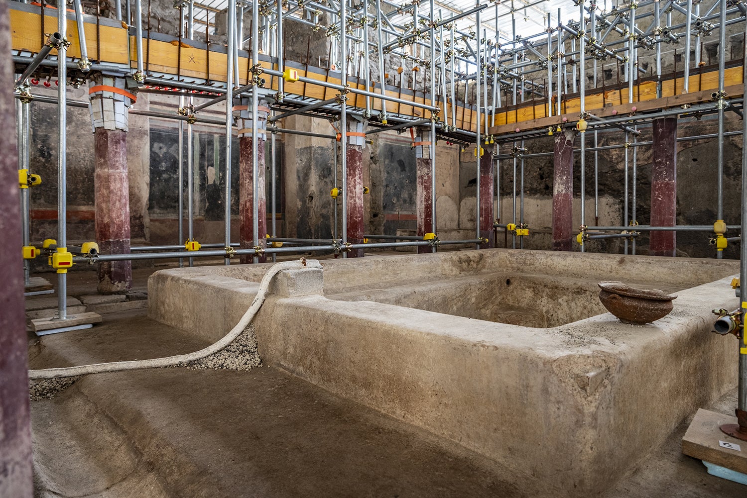 Archeologists unearth remarkable preserved Pompeii bathhouse in ‘once-in-a-century’ discovery  