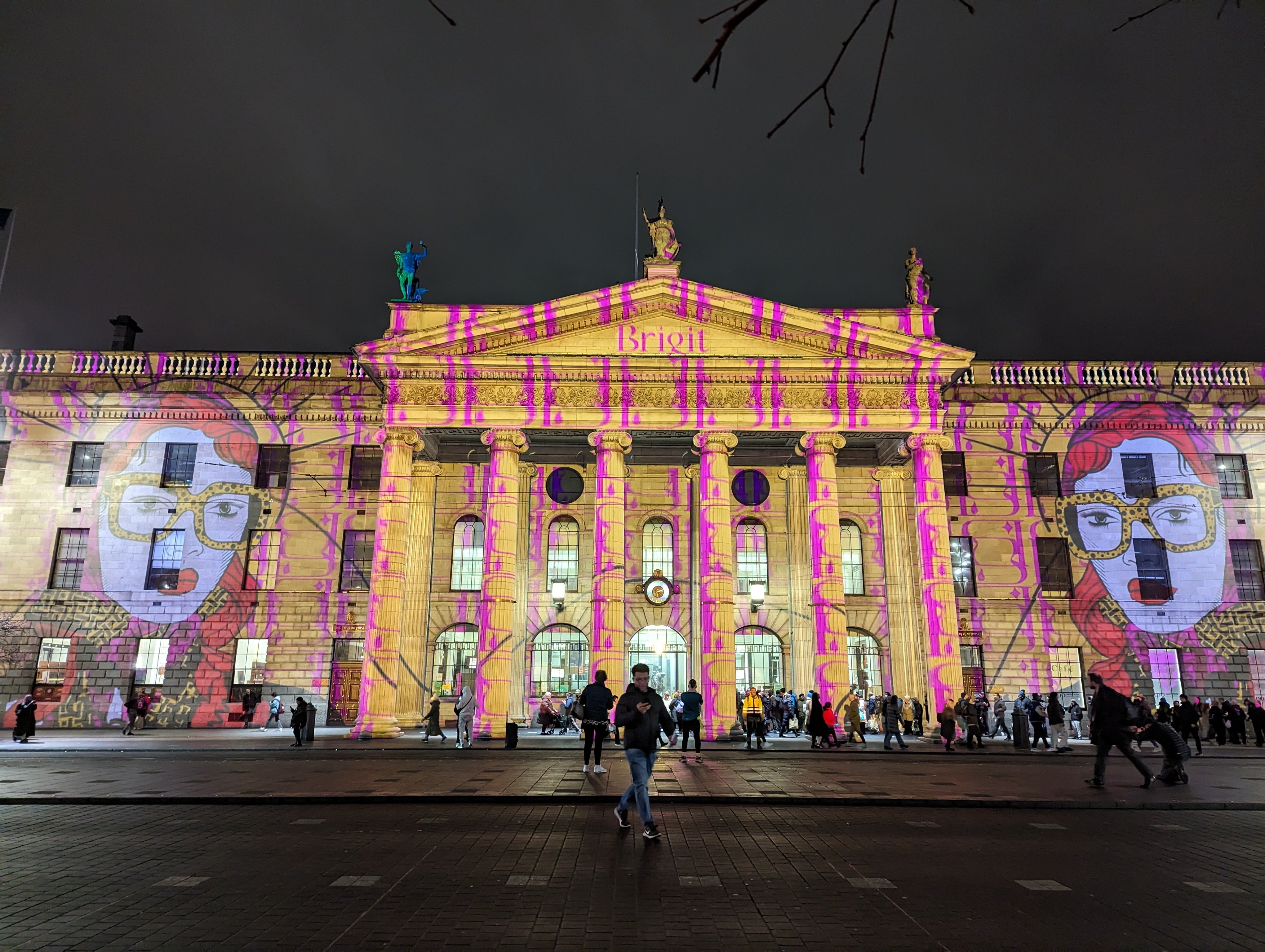 Grand illuminations fill Dublin during St Brigid’s Day celebrations