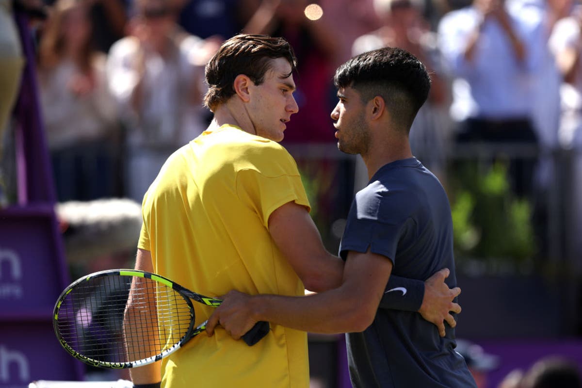 When does Jack Draper play Carlos Alcaraz at Australian Open and is it on TV? 