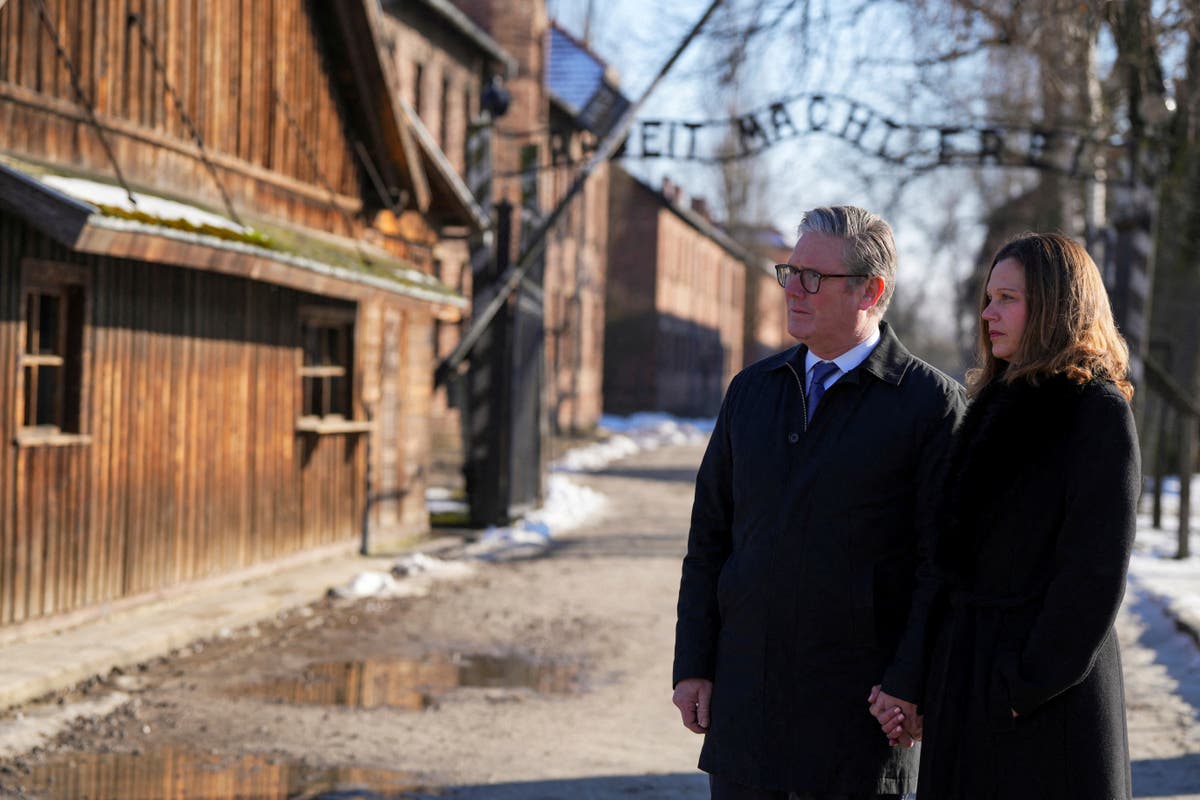 Lady Starmer’s emotional return to Auschwitz as she visits concentration camp with PM